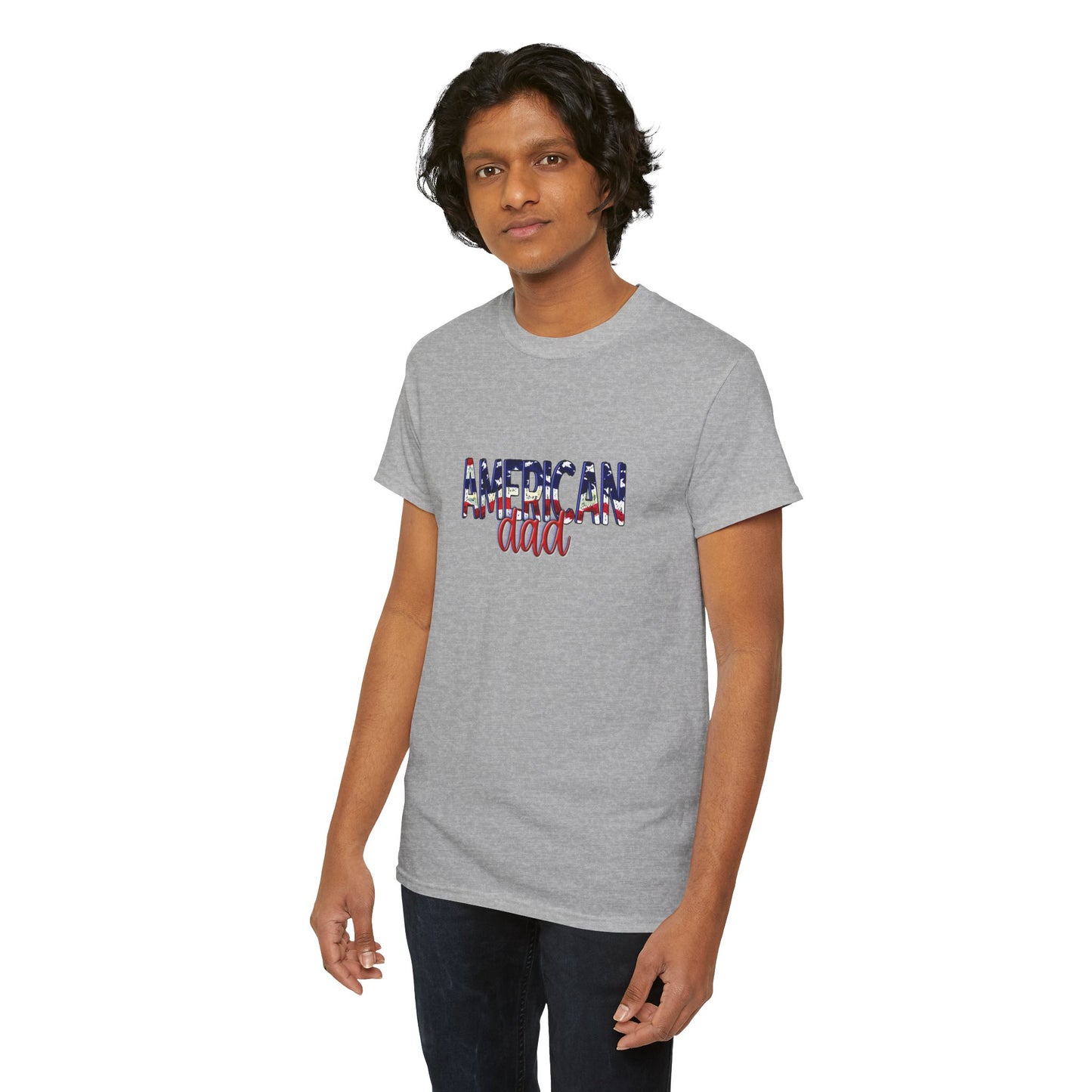 Princess Grace Patriotic American Dad Tee Unisex Heavy Cotton T-Shirt
