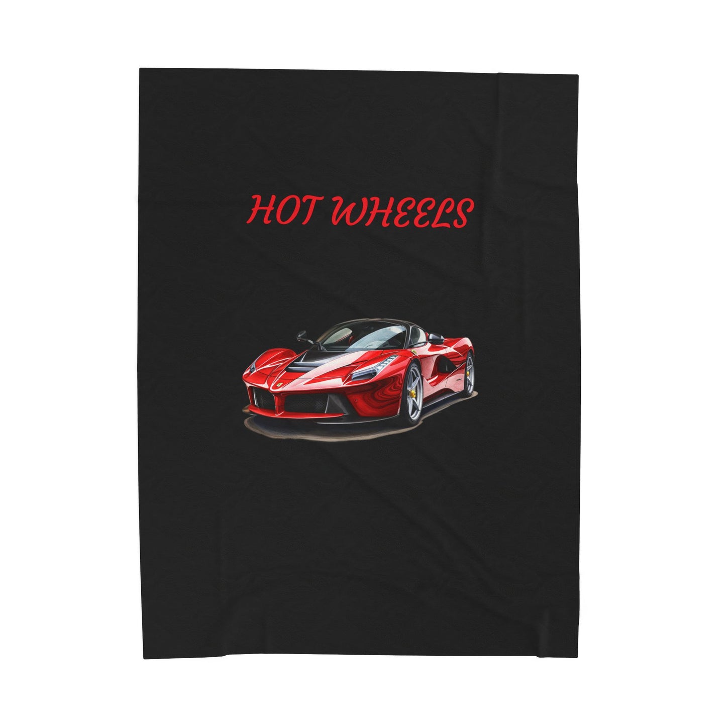 Princess Grace Hot Wheels Velveteen Plush Blanket Cozy Car Themed Throw for Racing Enthusiasts