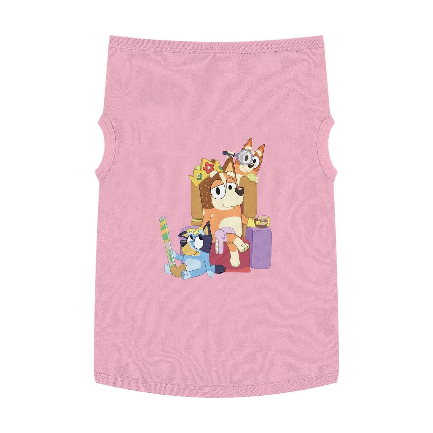 Princess Grace BLUEY Fun Pet Tank Top Adorable Cartoon Design for Your Furry Friend