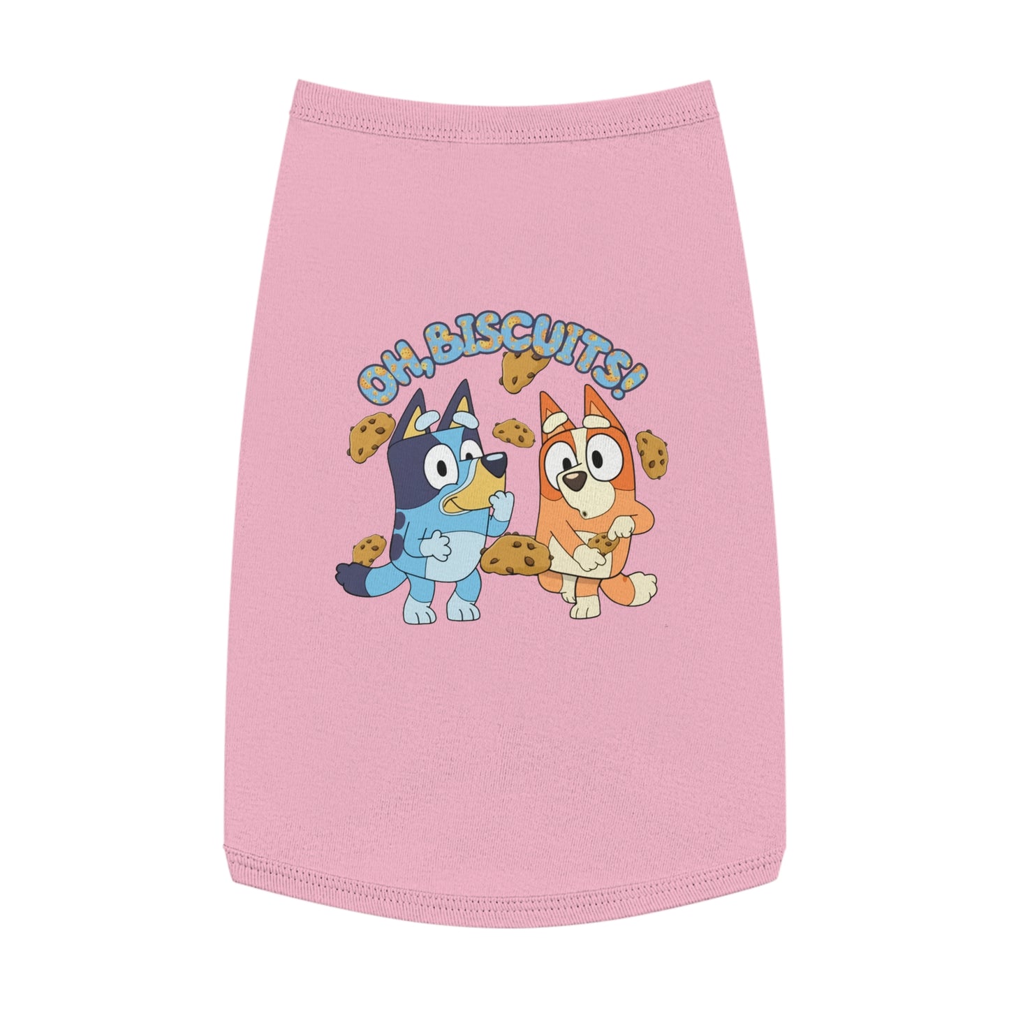 Princess Grace BLUEY Funny Pet Tank Top with 'Oh, Biscuits!' Design Perfect for Dog Lovers