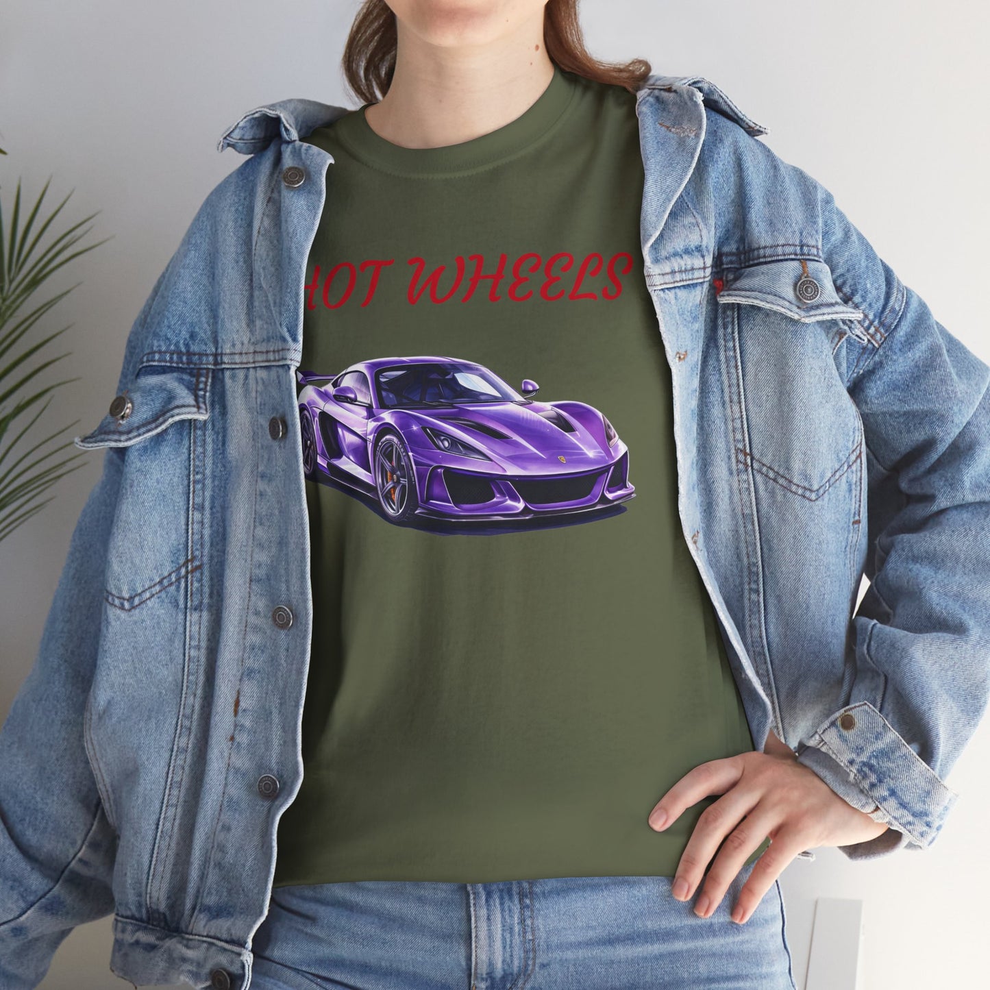 Princess Grace Hot Wheels Graphic Unisex Heavy Cotton Tee Perfect for Car Enthusiasts