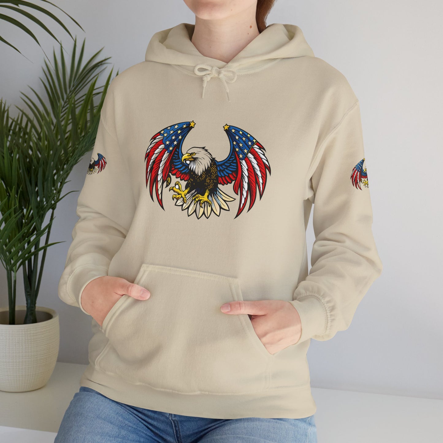 Princess Grace American Eagle Emblem Patriotic Unisex Hoodie
