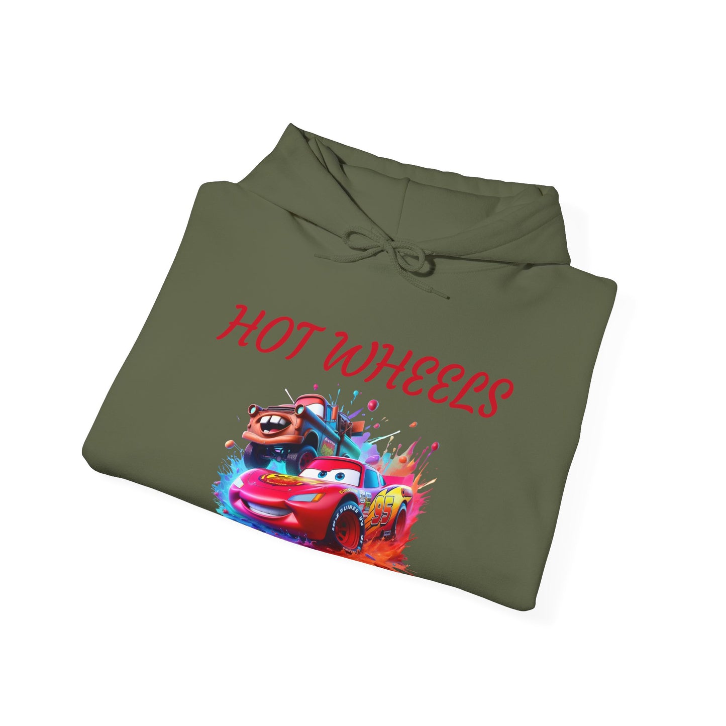 Princess Grace Hot Wheels Unisex Hoodie Retro Racing Design for Kids and Car Enthusiasts