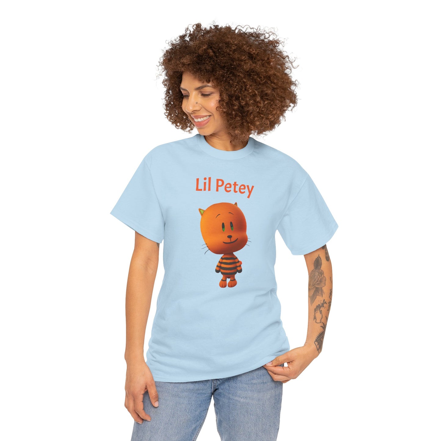 Princess Grace Lil Petey Unisex Heavy Cotton Tee Fun & Playful Cartoon T-Shirt for Kids and Adults