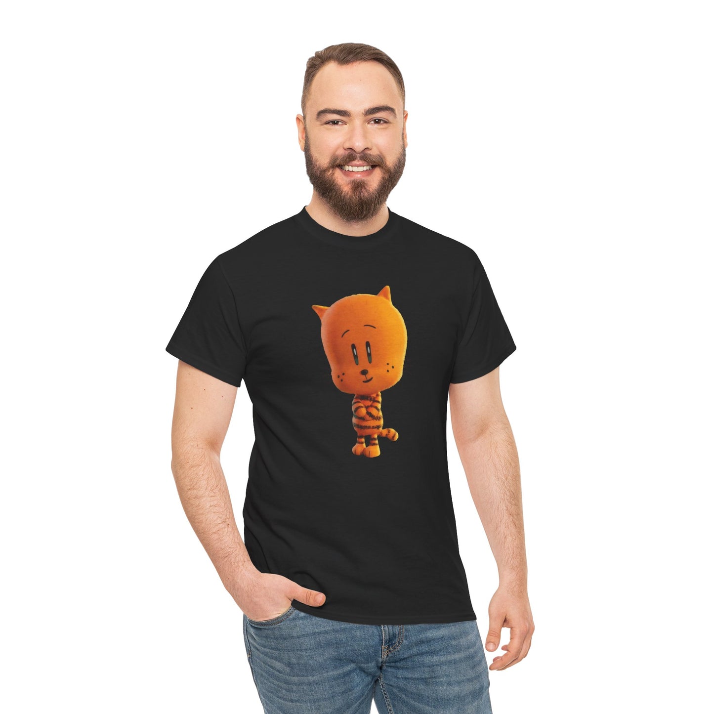 Princess Grace Funny Cartoon Cat Unisex Heavy Cotton Tee