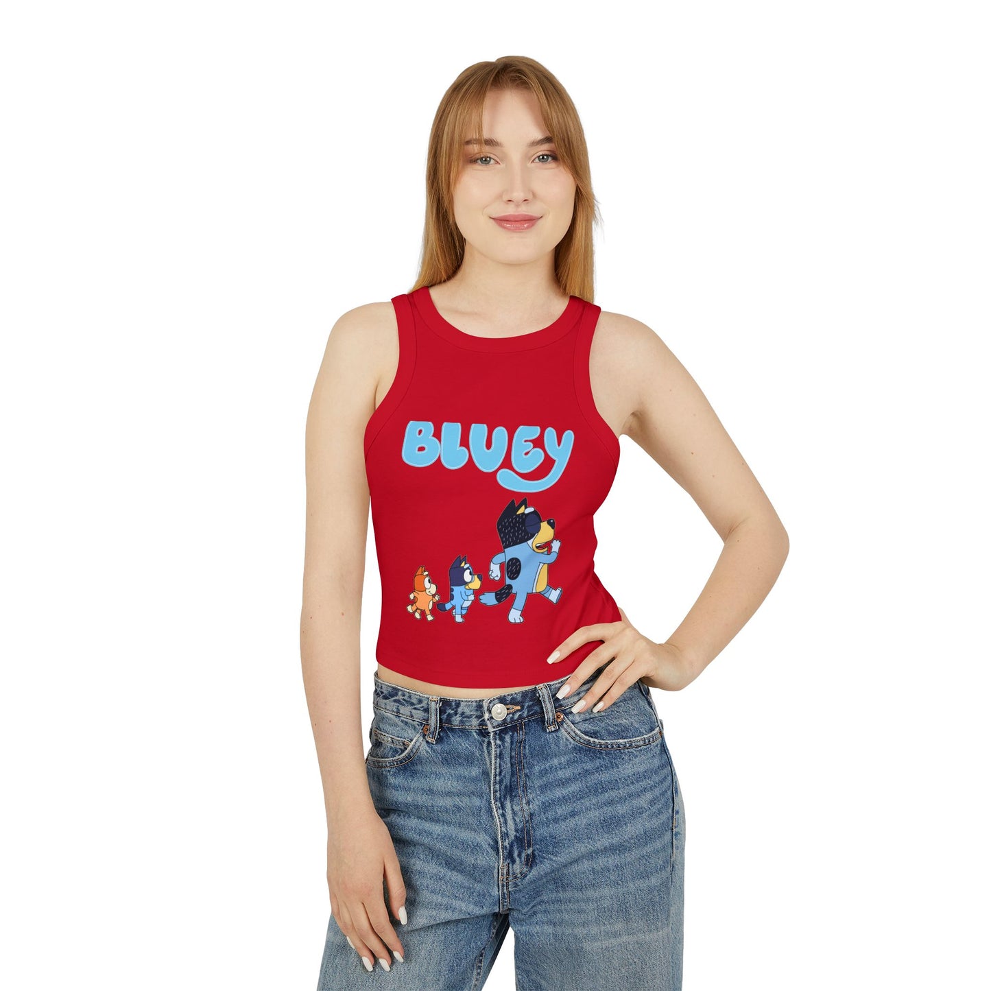 Princess Grace Bluey Kids Racer Tank Top Fun Cartoon Style for Playtime and Summer