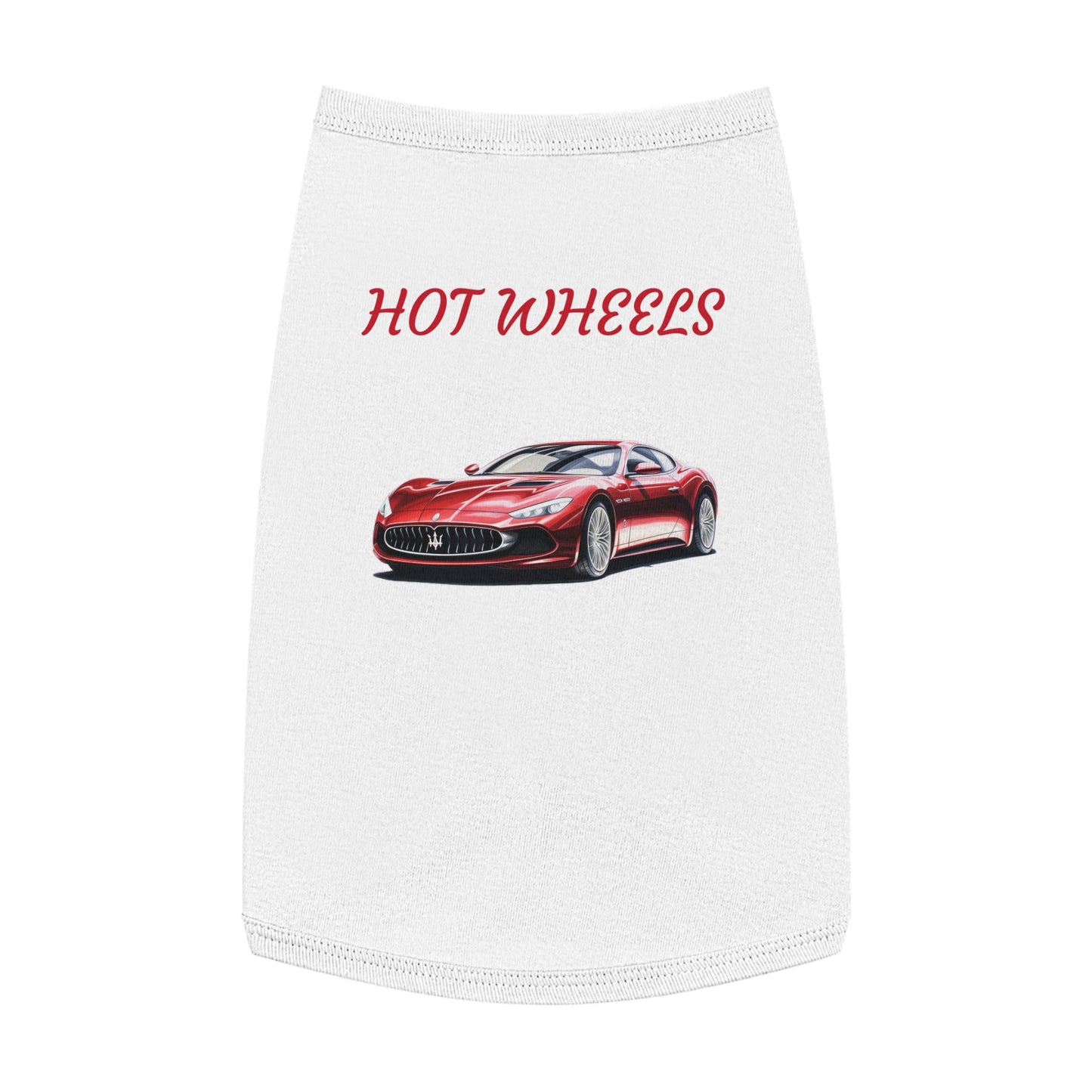 Princess Grace Trendy Hot Wheels Pet Tank Top for Car Enthusiast Dogs