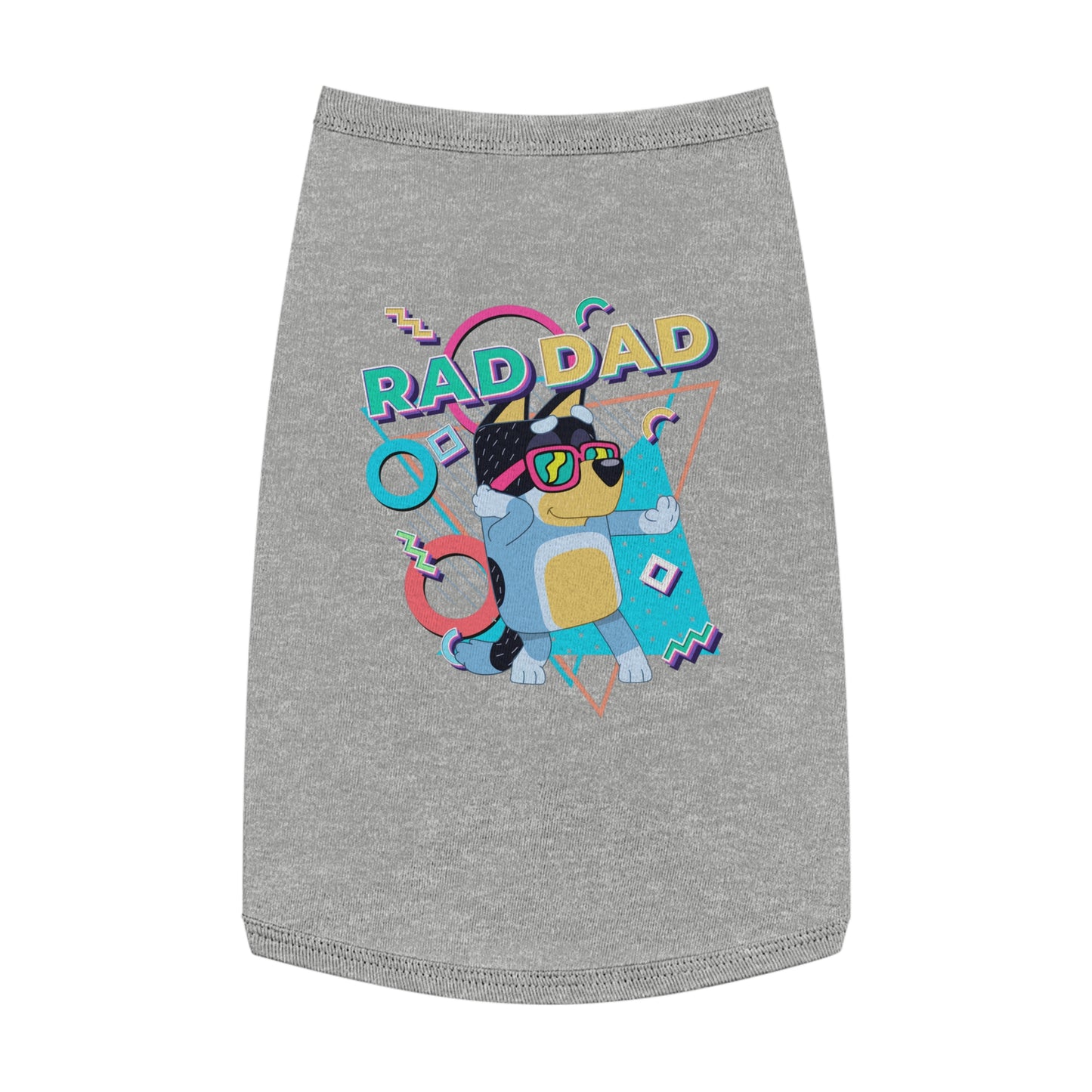 Princess Grace BLUEY Rad Dad Pet Tank Top Fun & Stylish Dog Apparel