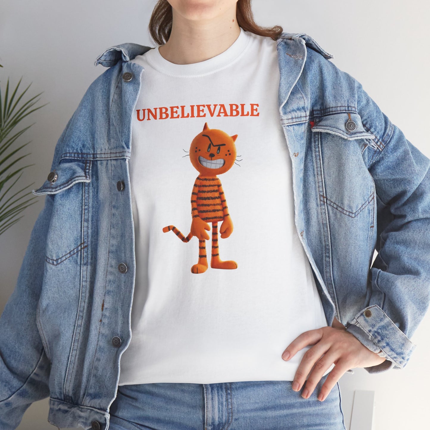 Princess Grace Unbelievable Cat Graphic Unisex Heavy Cotton Tee