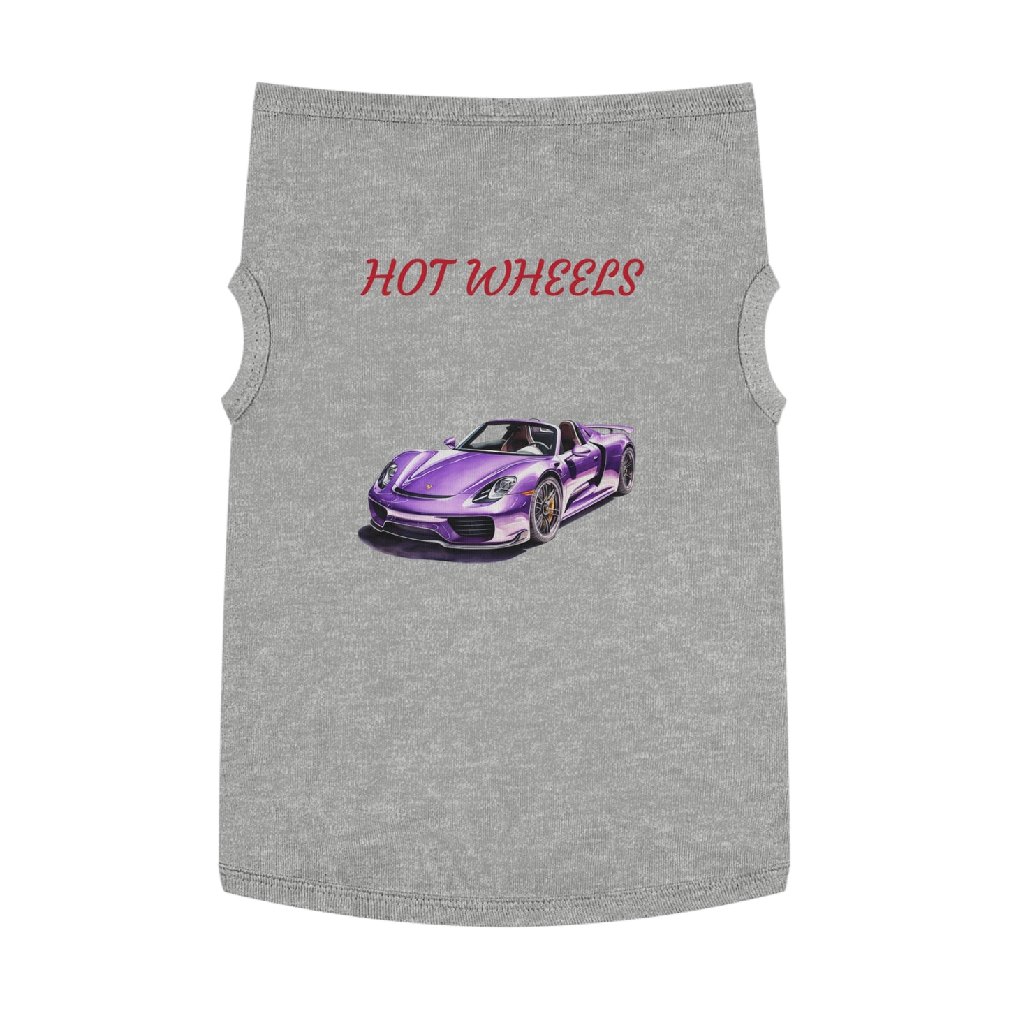 Princess Grace Hot Wheels Pet Tank Top for Car Lovers Stylish & Fun Dog Apparel