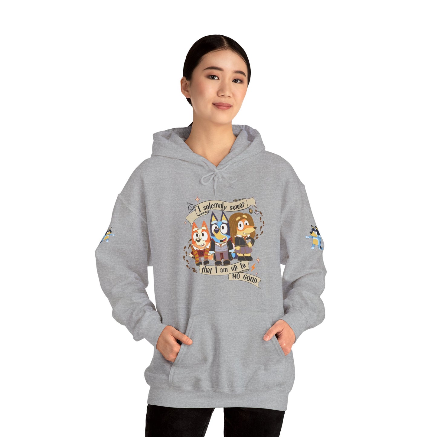 Princess Grace Bluey I Sincerely Sweet! Unisex Heavy Blend Hooded Sweatshirt for Fun Loving Fans