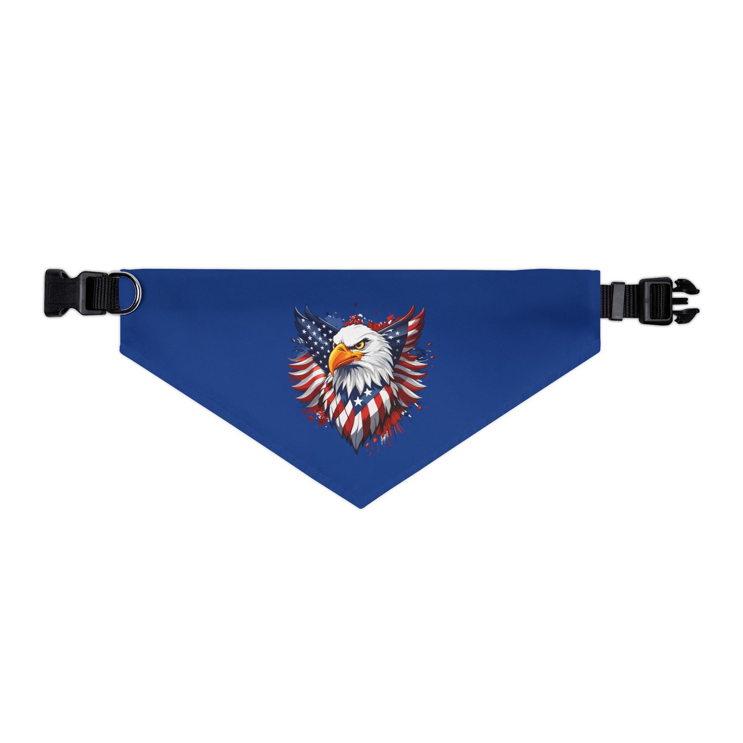 Princess Grace Patriotic Pet Bandana Collar USA Eagle Design for Dogs
