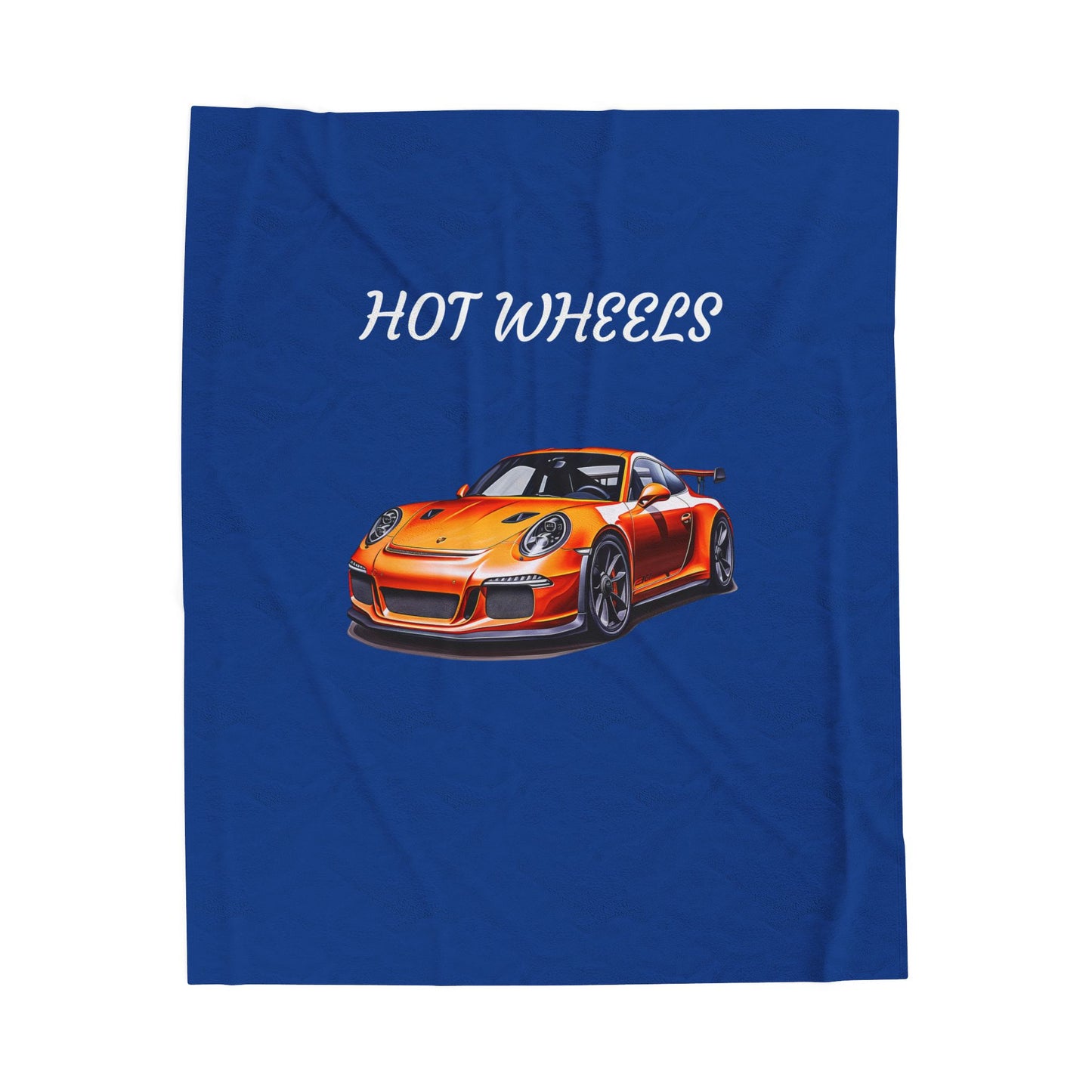 Princess Grace Hot Wheels Velveteen Plush Blanket Cozy Car themed Throw for Car Lovers