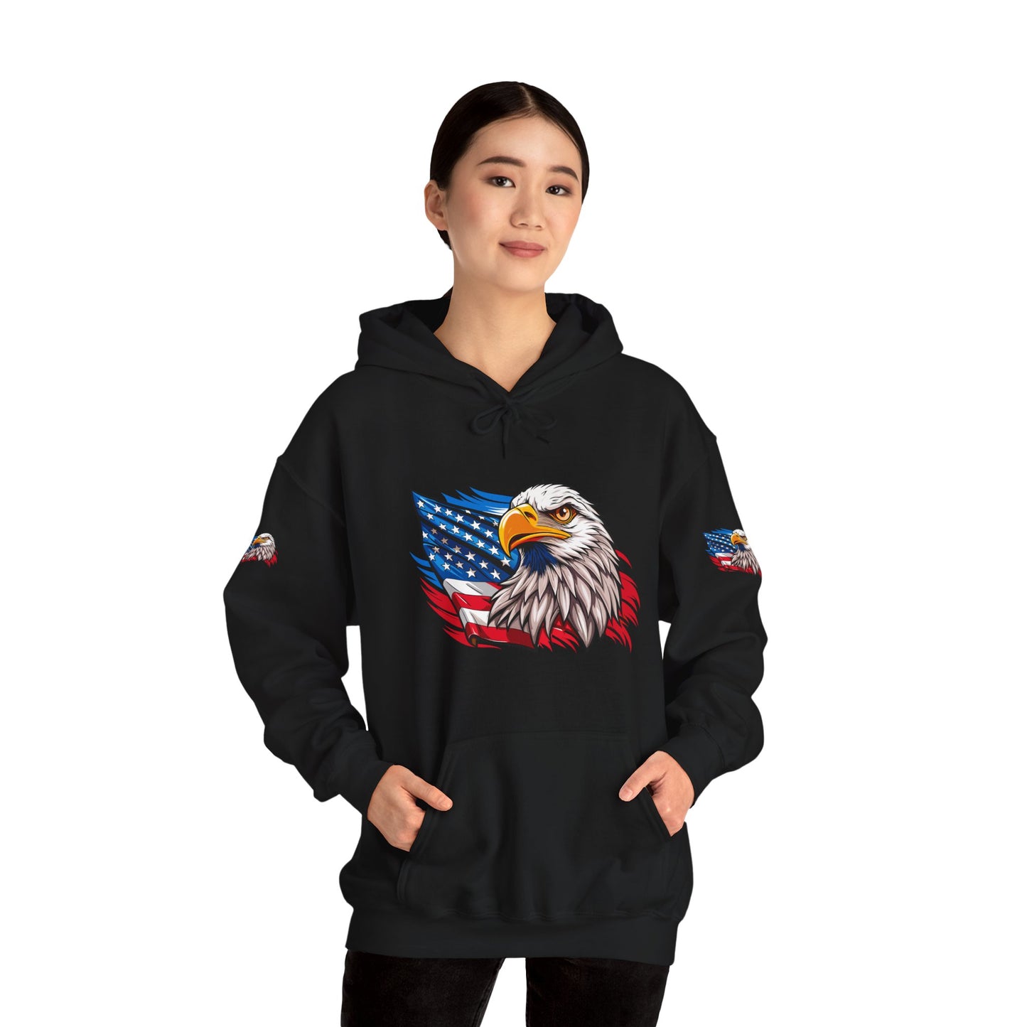 Princess Grace Patriotic Eagle Unisex Heavy Blend Hoodie