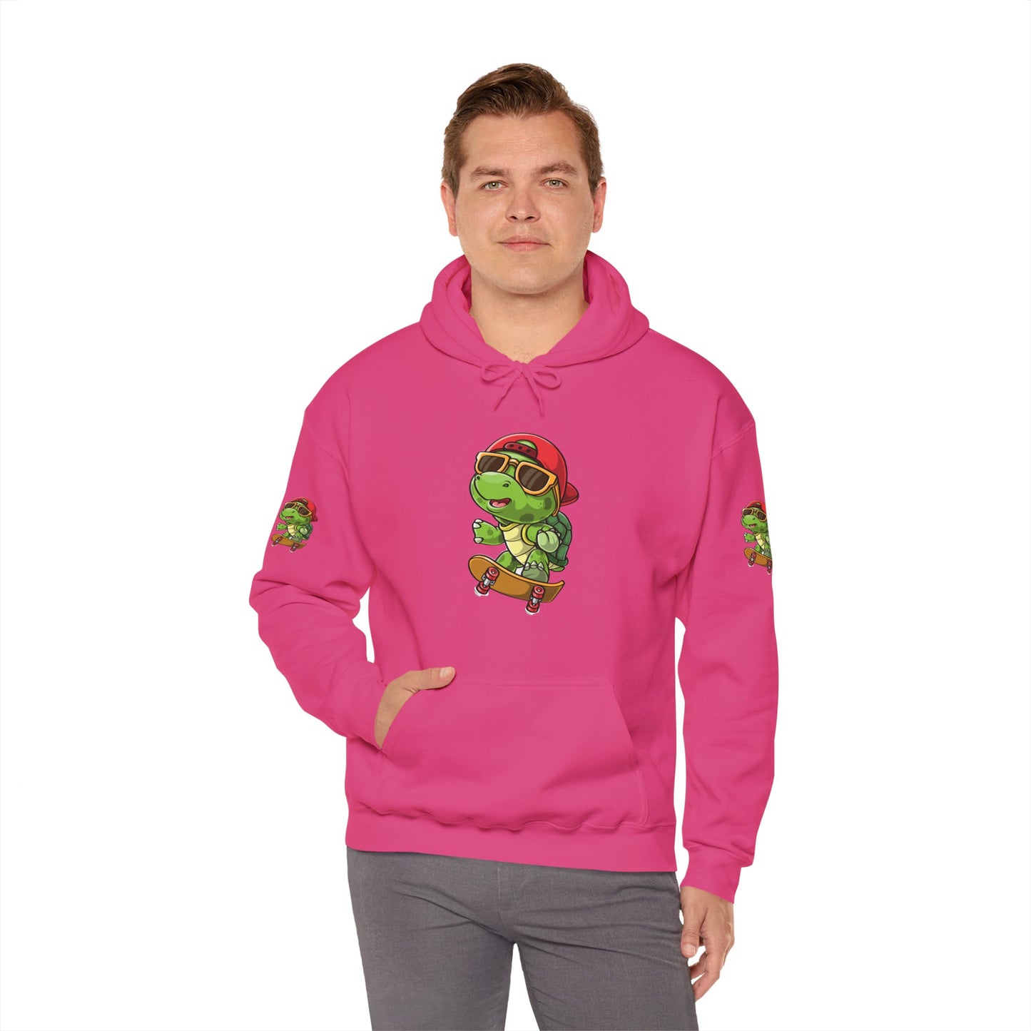 Princess Grace Cool Skateboarding Turtle Unisex Hoodie Fun and Stylish