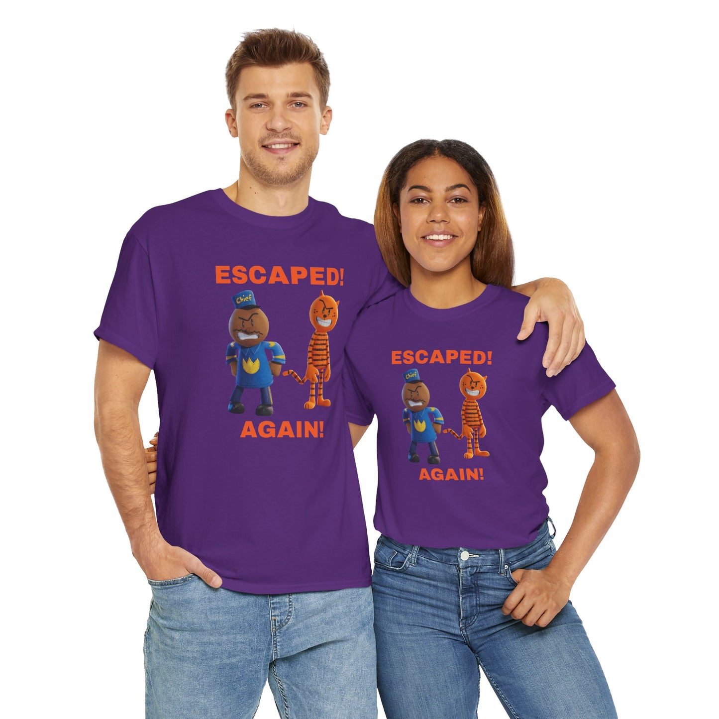 Princess Grace Humorous Escaped Again Unisex Heavy Cotton Tee