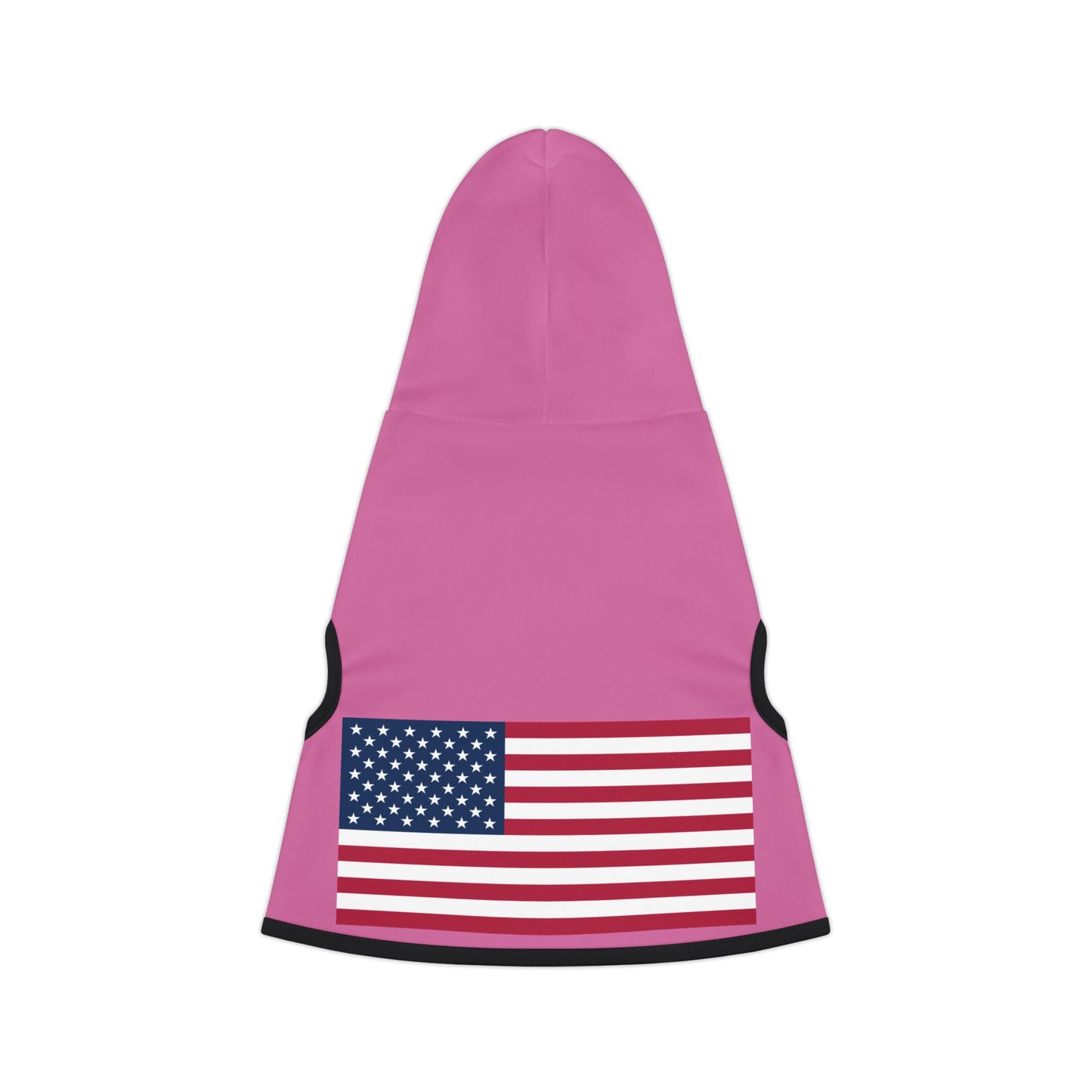 Princess Grace Patriotic Pet Hoodie for Dogs Cozy Pink Design with American Flag