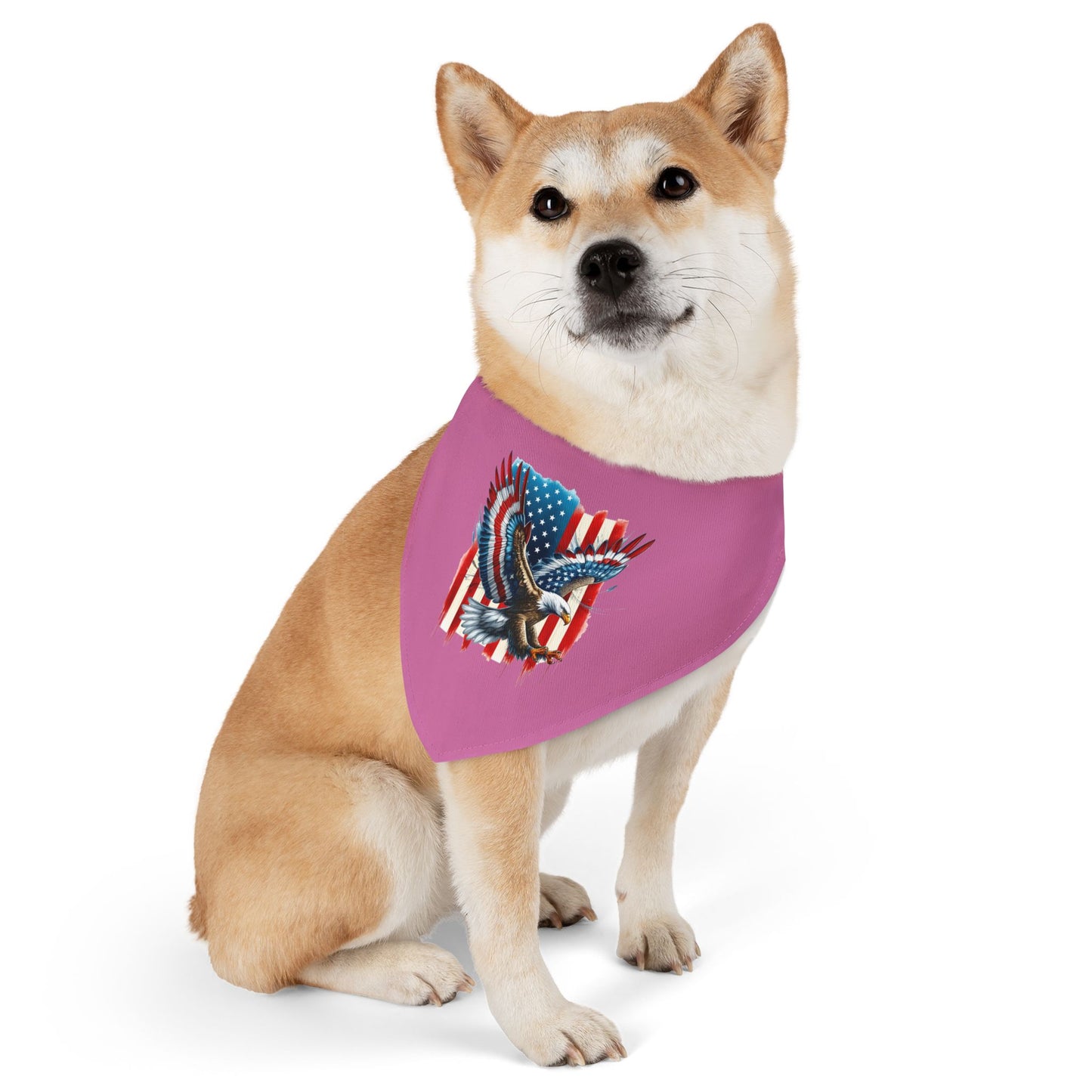 Princess Grace Patriotic Pet Bandana Collar American Eagle Design for Dogs