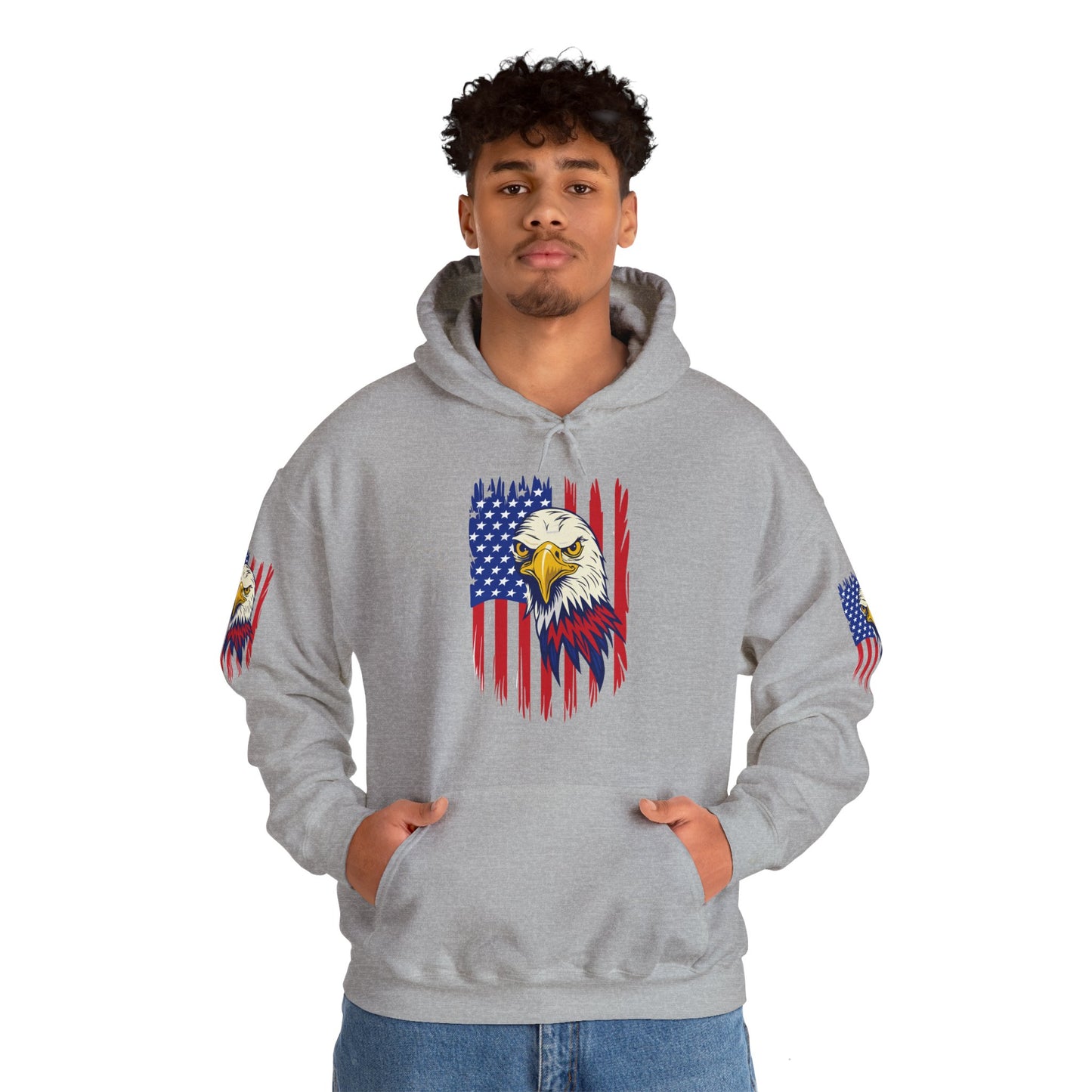 Princess Grace Patriotic Eagle Unisex Heavy Blend Hoodie