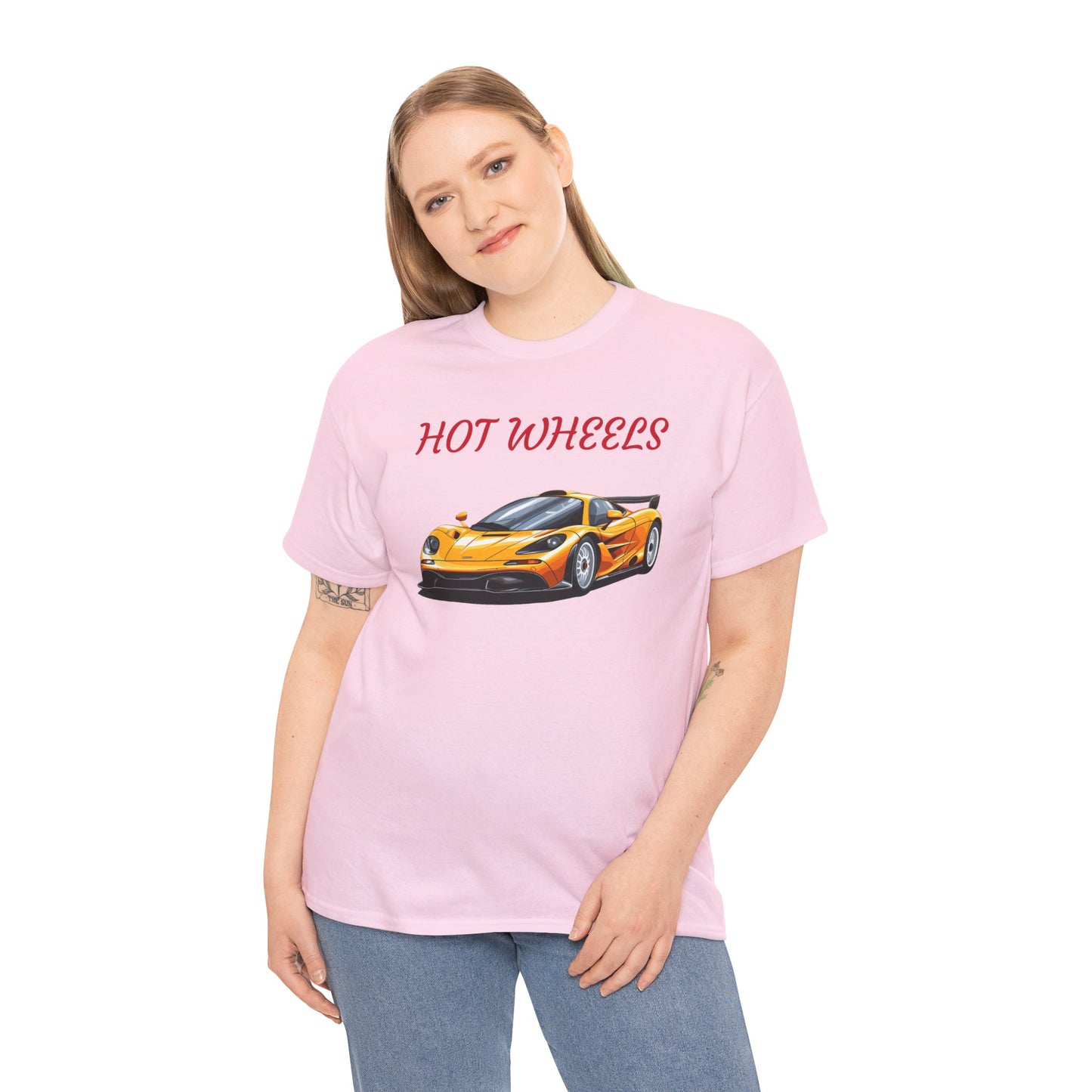 Princess Grace Hot Wheels Unisex Heavy Cotton Tee Cool Car Graphic T-Shirt for Enthusiasts