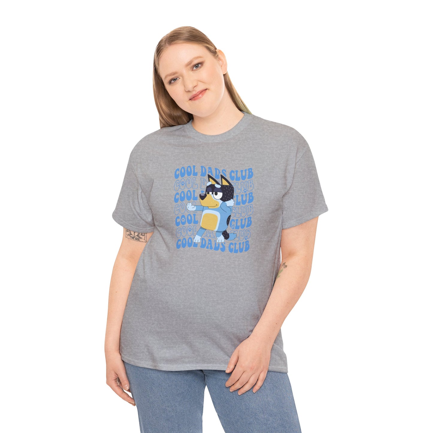 Princess Grace Bluey Cool Dads Club Unisex Heavy Cotton Tee