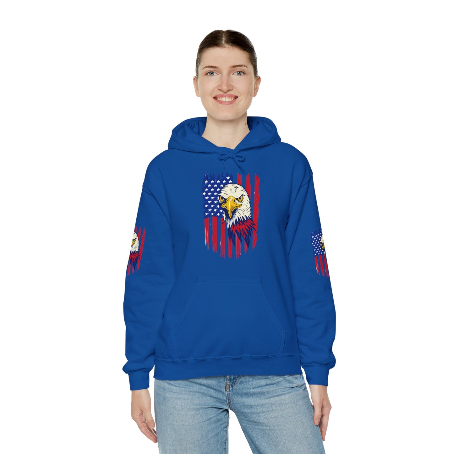 Princess Grace Patriotic Eagle Unisex Heavy Blend Hoodie