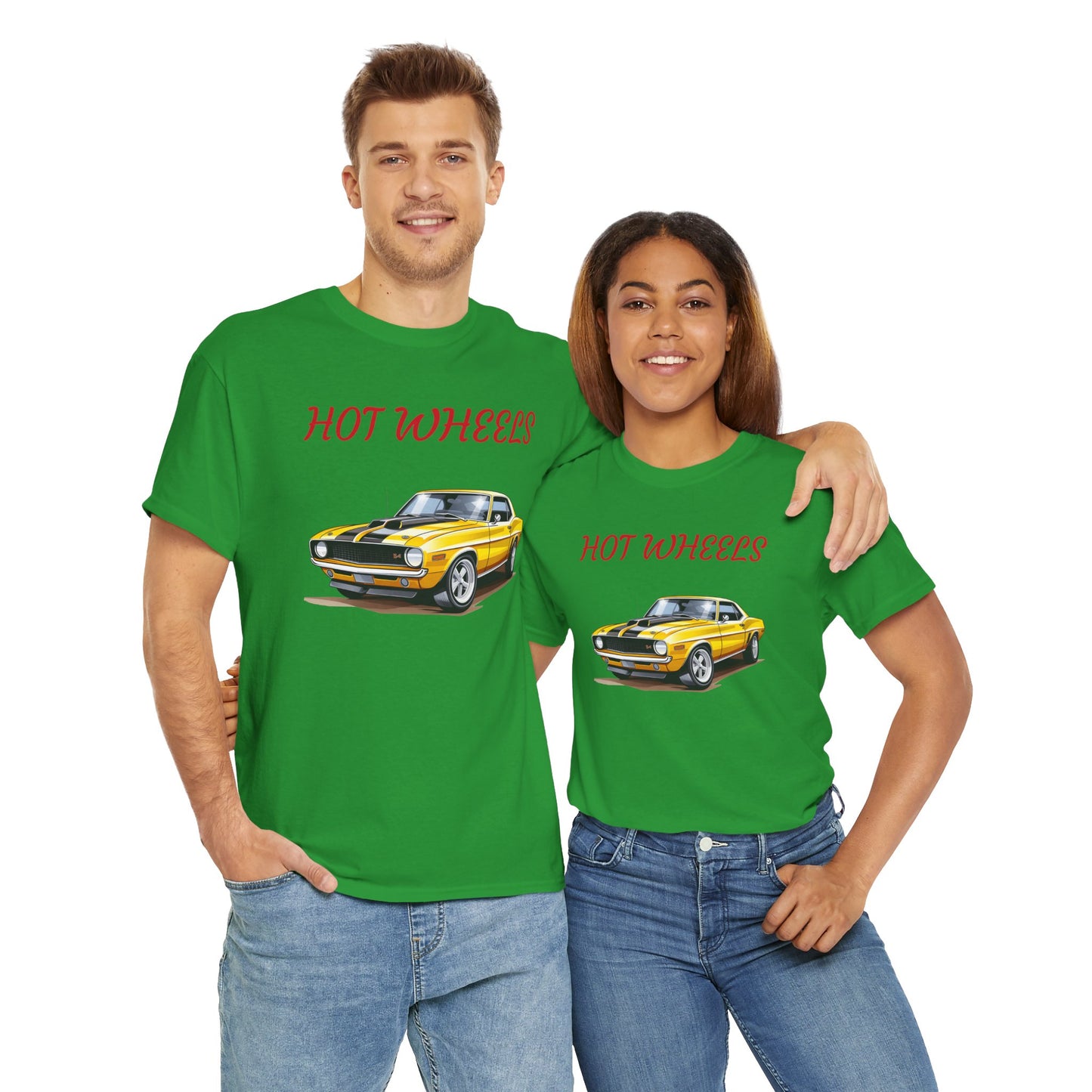 Princess Grace Retro Hot Wheels Unisex Heavy Cotton Tee Classic Car Graphic T-Shirt