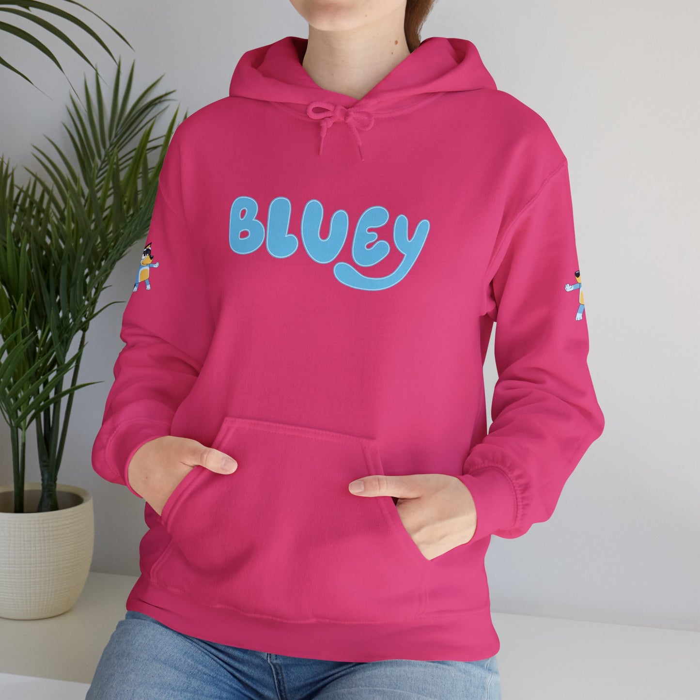 Princess Grace Bluey Unisex Hooded Sweatshirt Cozy Cartoon Style for Kids & Adults