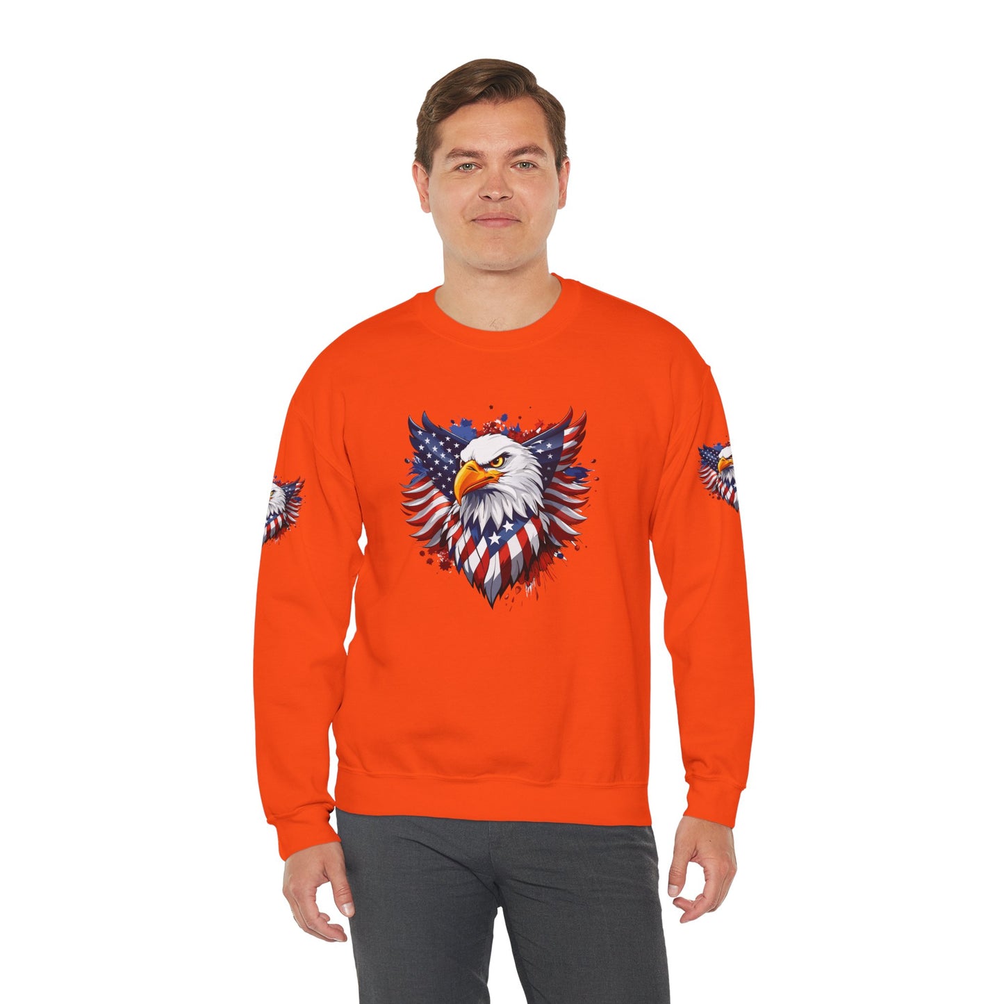 Princess Grace Patriotic Eagle Unisex Heavy Blend Crewneck Sweatshirt