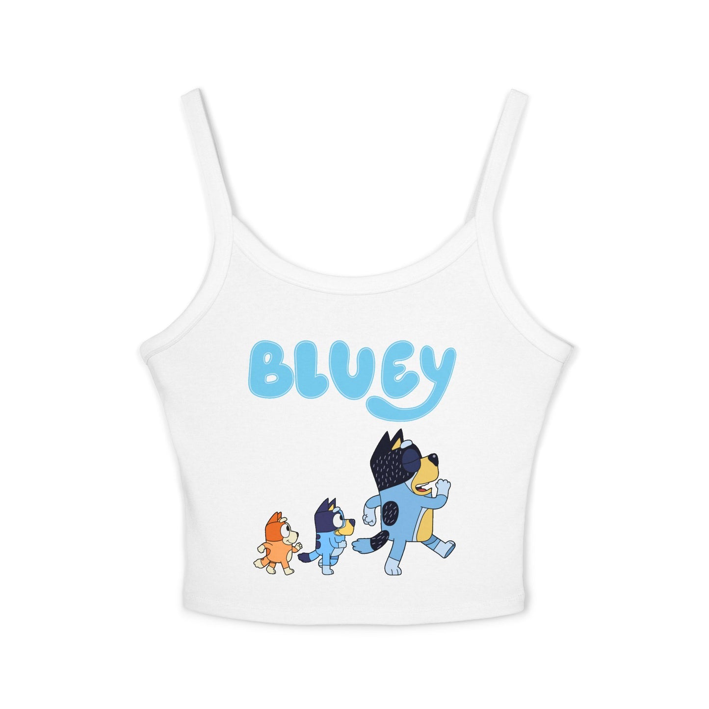 Princess Grace Bluey Themed Women's Spaghetti Strap Tank Top Playful & Fun