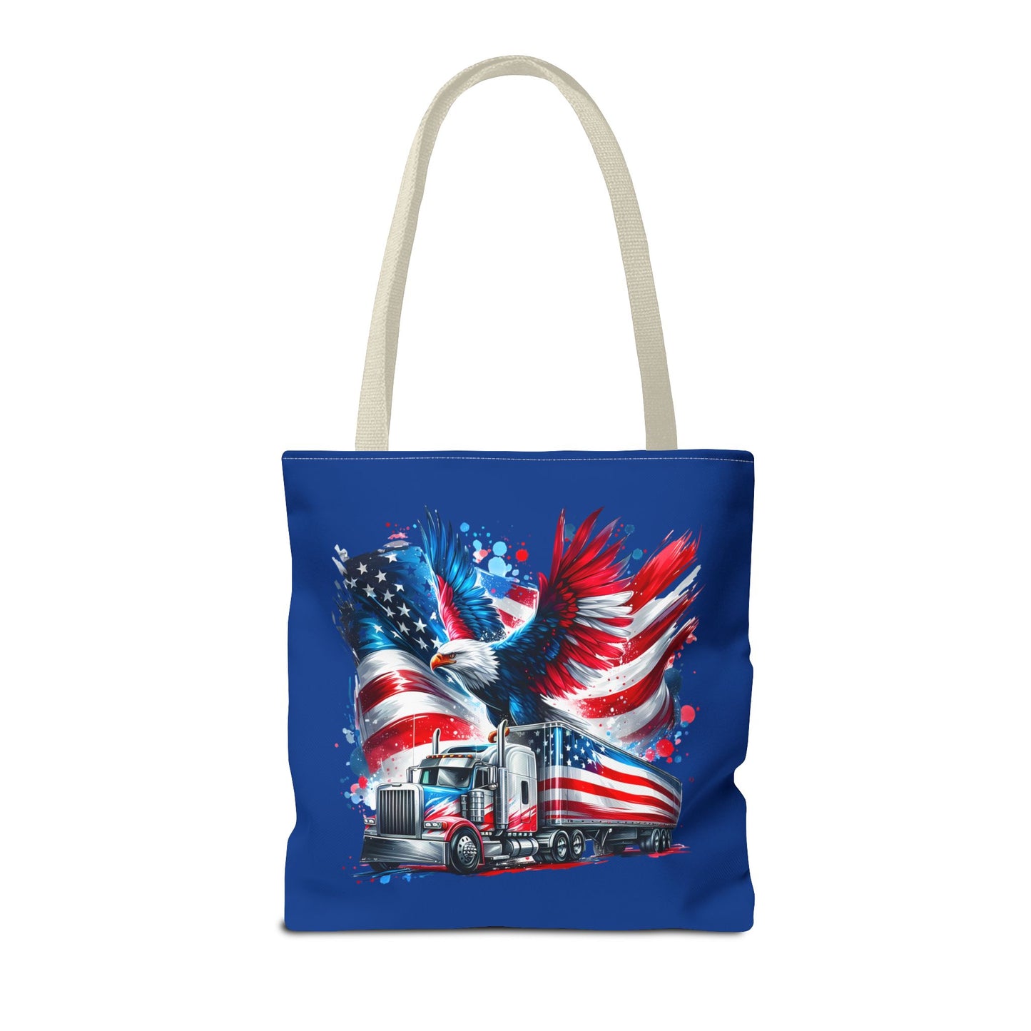 Princess Grace Patriotic Eagle Truck Tote Bag American Flag Design
