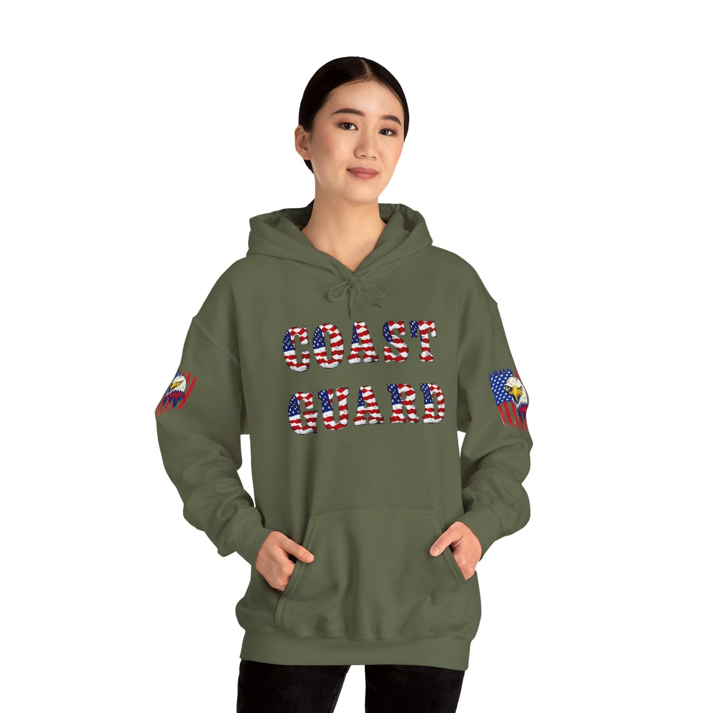 Princess Grace Patriotic Coast Guard Sweatshirt Unisex Heavy Blend Hoodie