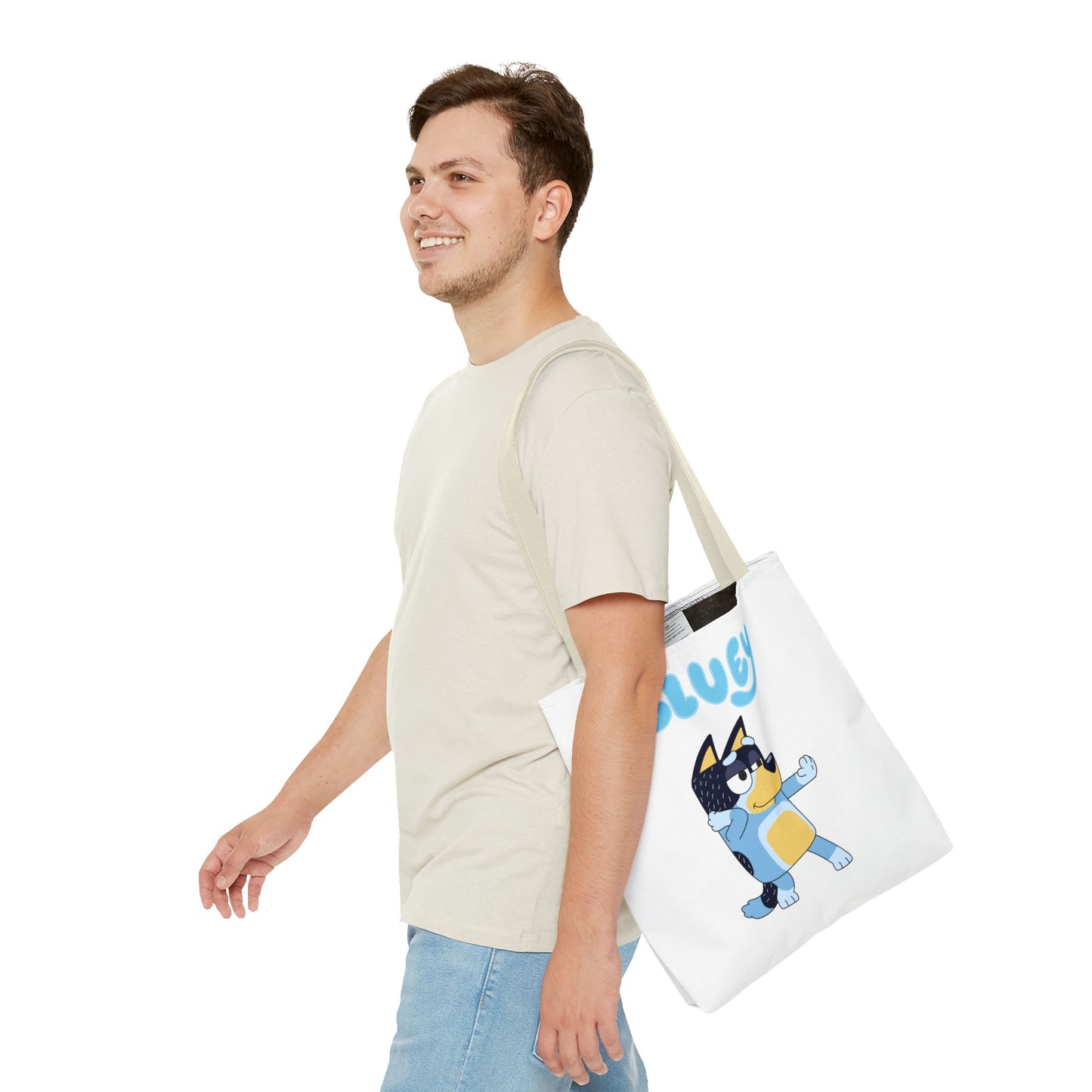 Princess Grace Cute Bluey Cartoon Tote Bag Perfect for Kids & Parents