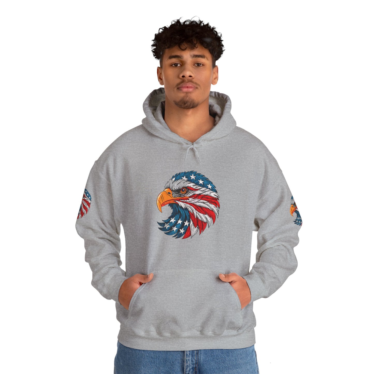 Princess Grace Patriotic Eagle Hoodie Unisex Heavy Blend Sweatshirt