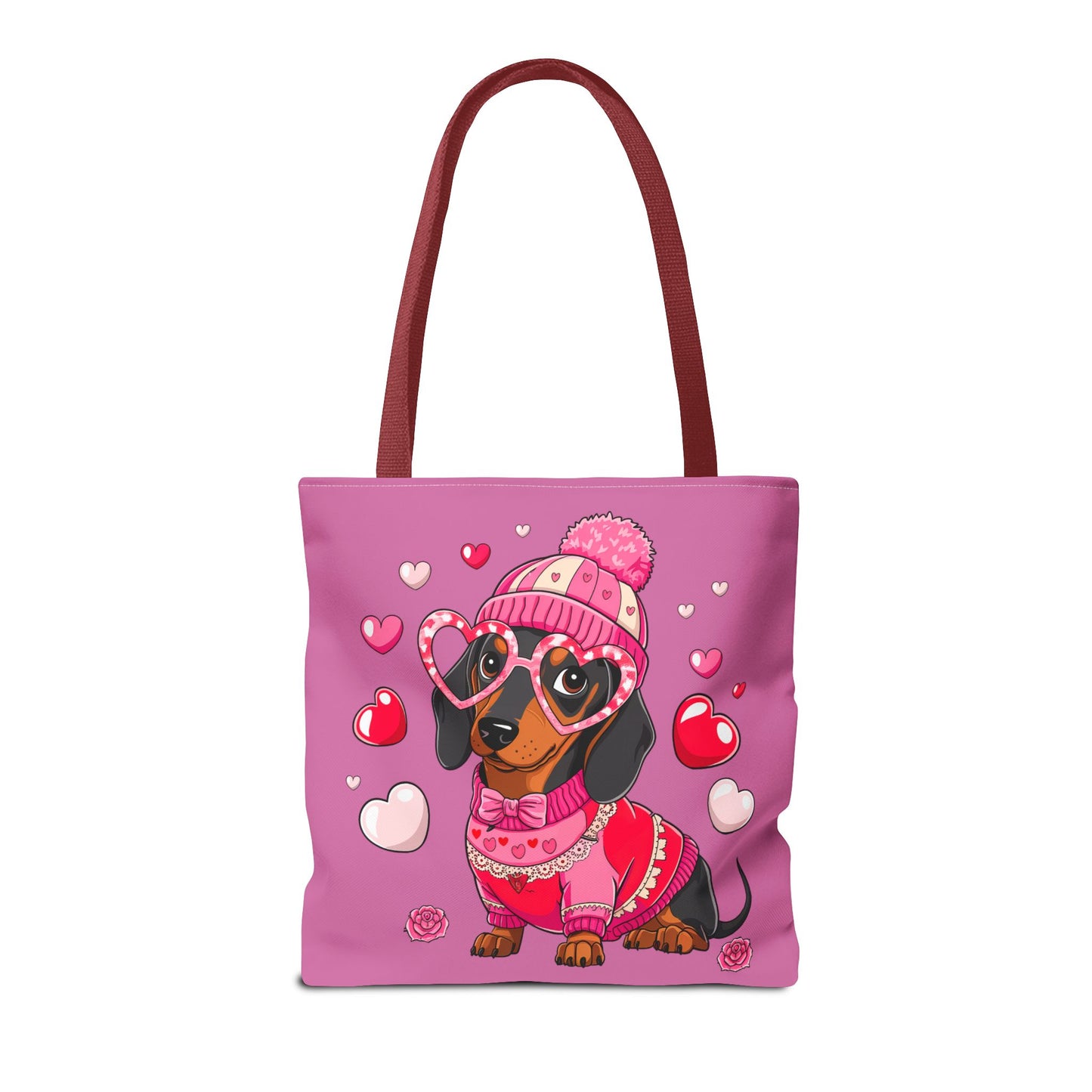 Princess Grace Adorable Dachshund Love Tote Bag Cute Dog Design for Pet Lovers