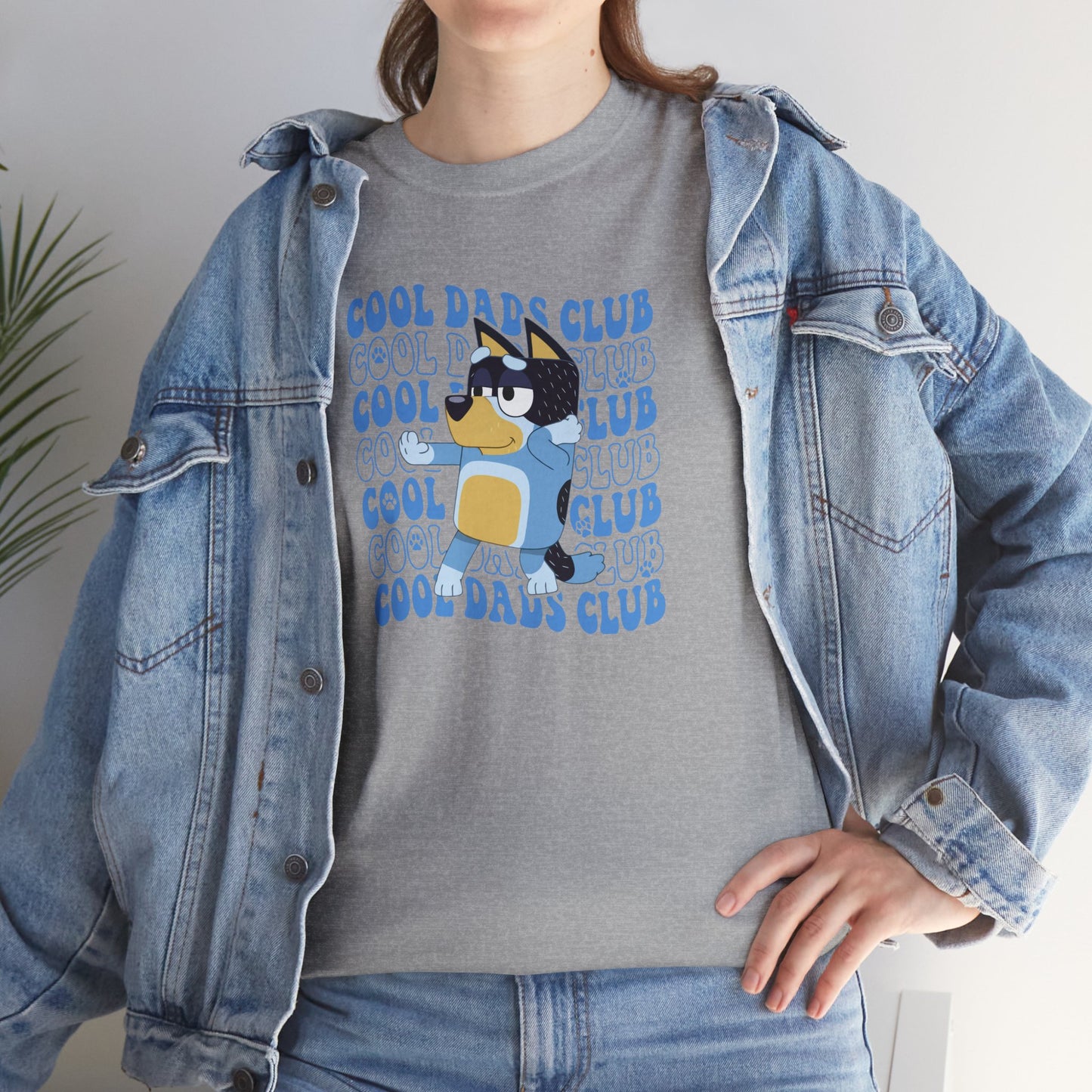 Princess Grace Bluey Cool Dads Club Unisex Heavy Cotton Tee