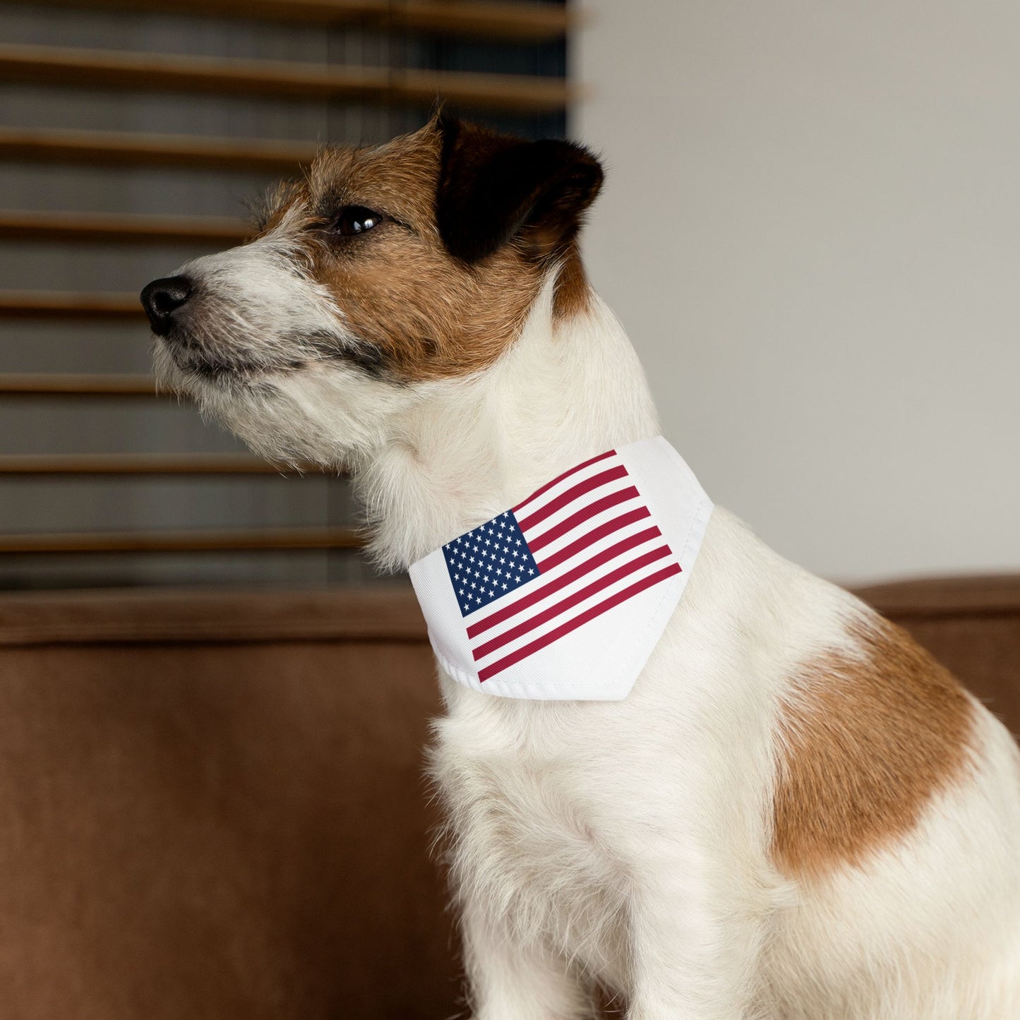 Princess Grace Patriotic Pet Bandana Collar USA Flag Design for Dogs