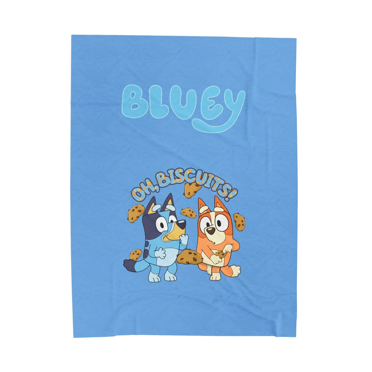 Princess Grace Bluey Velveteen Plush Blanket Cozy Fun for Kids