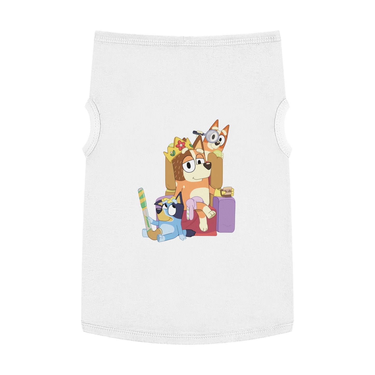 Princess Grace BLUEY Fun Pet Tank Top Adorable Cartoon Design for Your Furry Friend