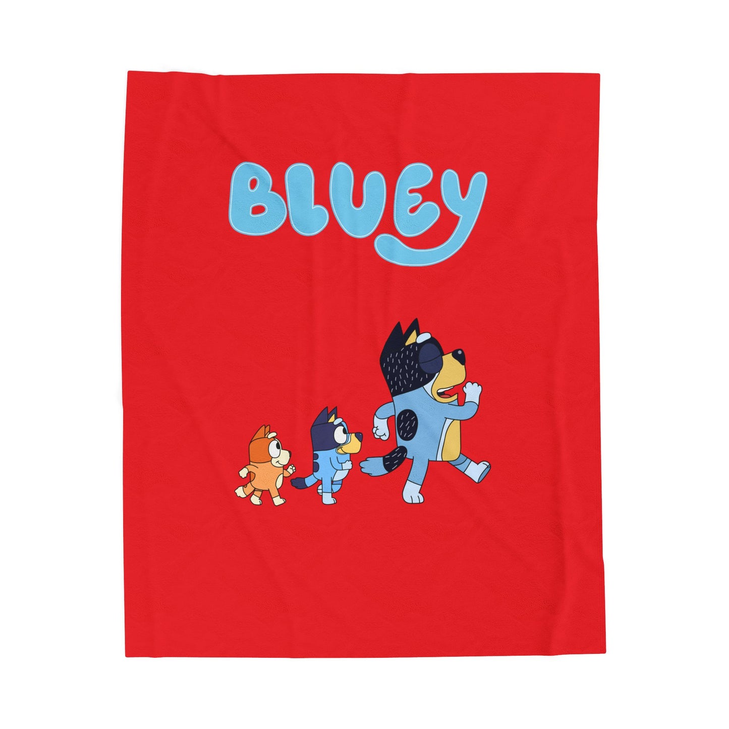 Princess Grace Bluey Velveteen Plush Blanket Cozy Kids Blanket for Playtime & Naptime