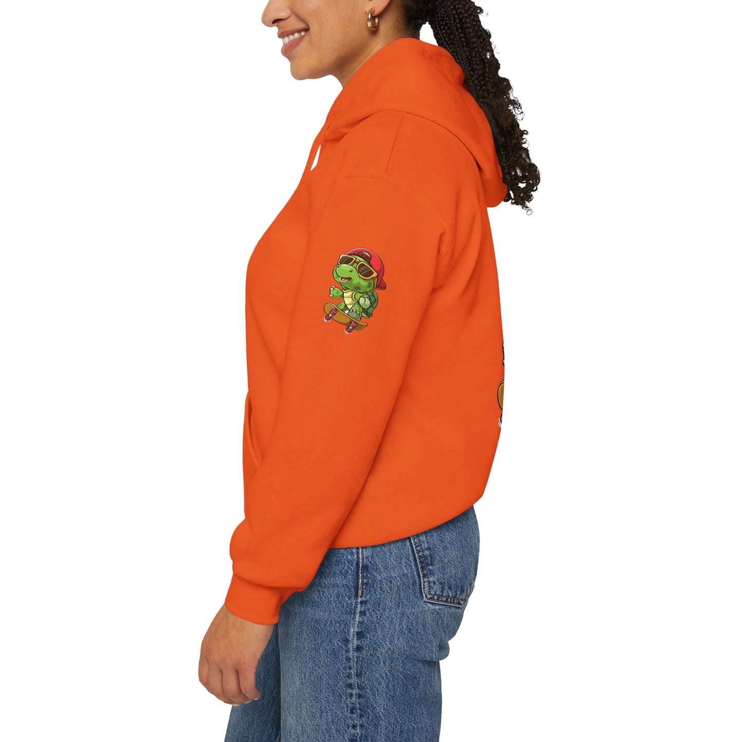 Princess Grace Cool Skateboarding Turtle Unisex Hoodie Fun and Stylish