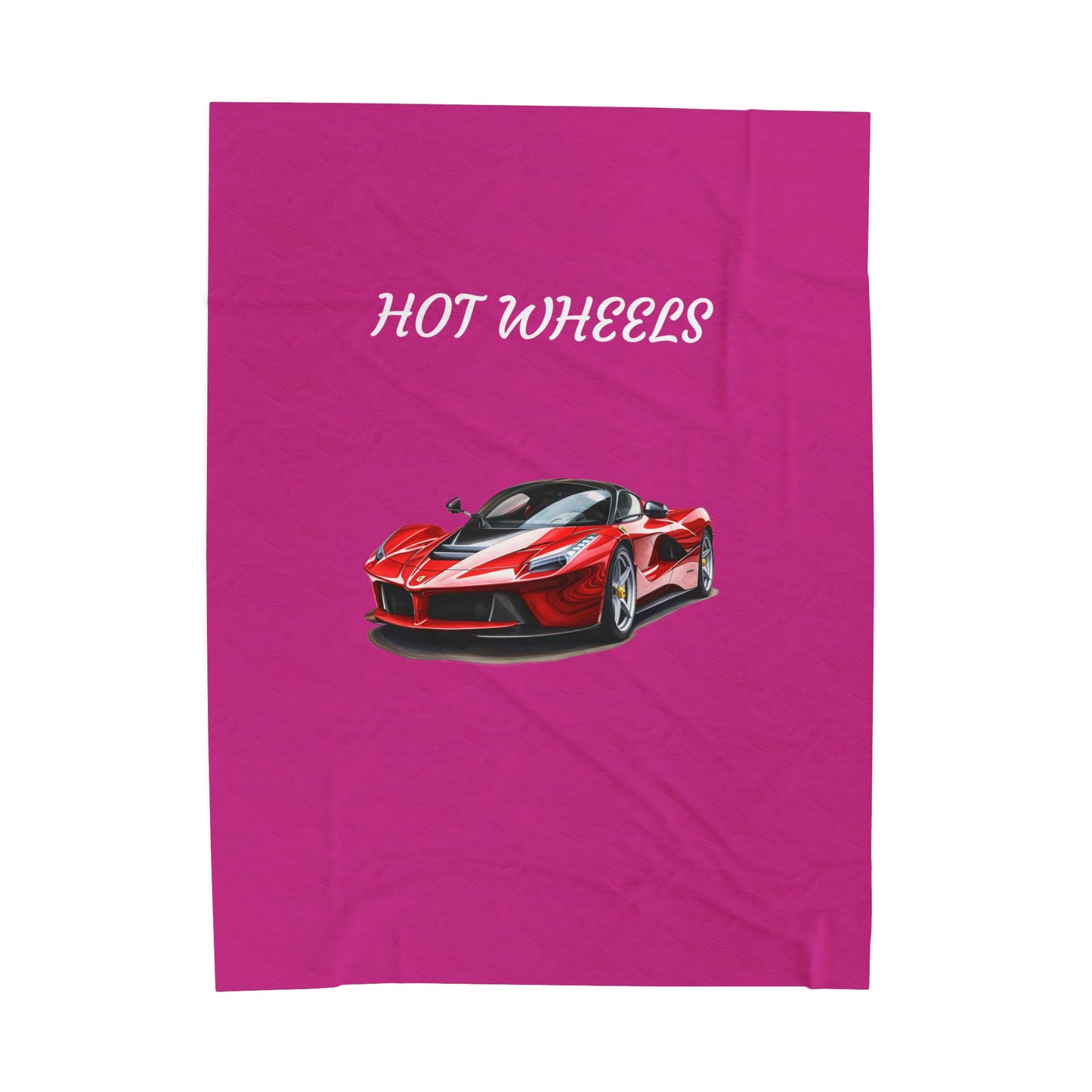 Princess Grace Hot Wheels Velveteen Plush Blanket for Car Enthusiasts