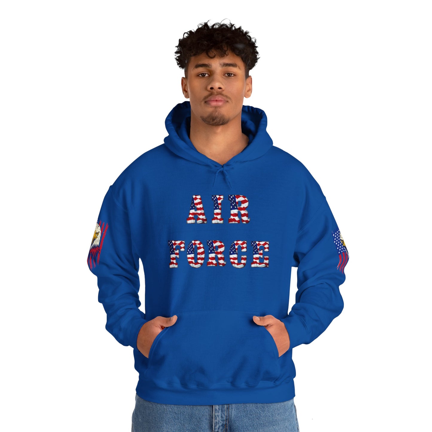 Princess Grace Unisex Air Force Hoodie with Eagle Design