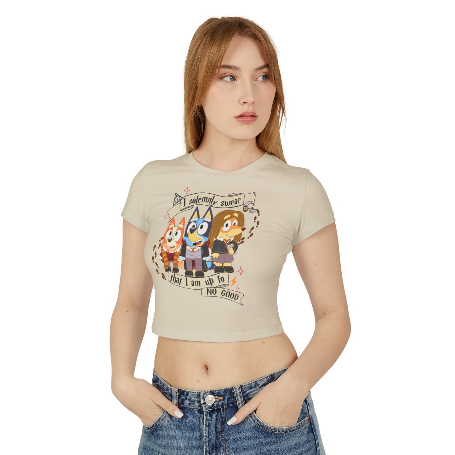 Princess Grace Bluey Cartoon Women's Baby Tee Fun & Playful Design
