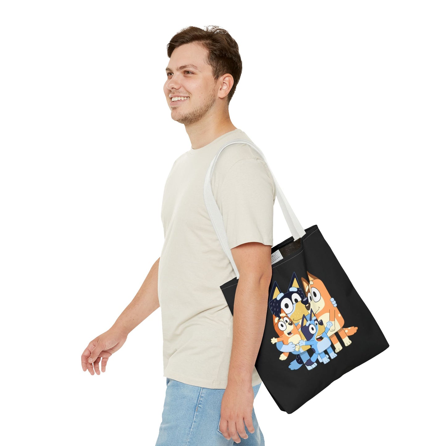 Princess Grace Playful Family Tote Bag Perfect for Kids and Fans of Bluey