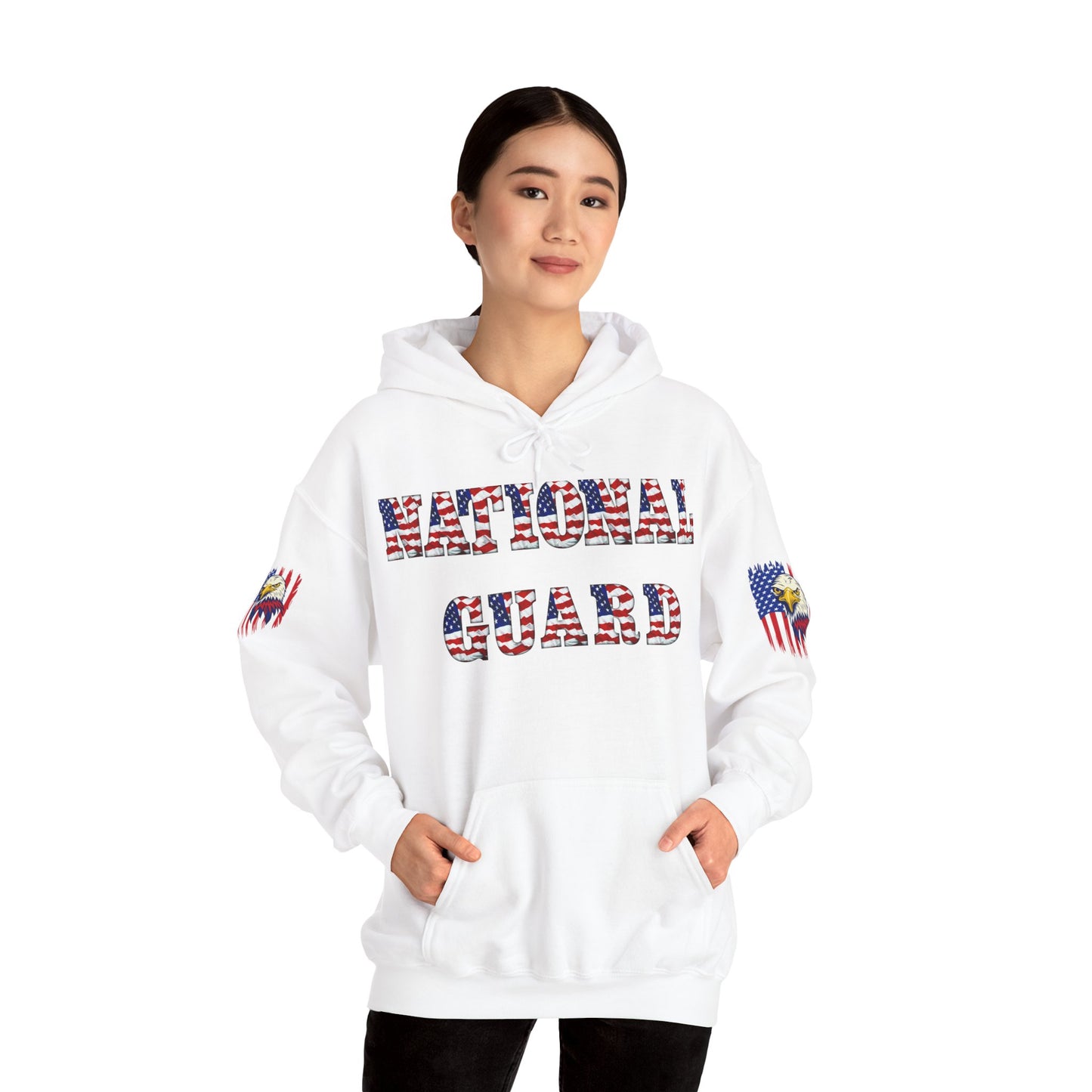 Princess Grace National Guard Patriotic Hoodie Unisex Heavy Blend Sweatshirt