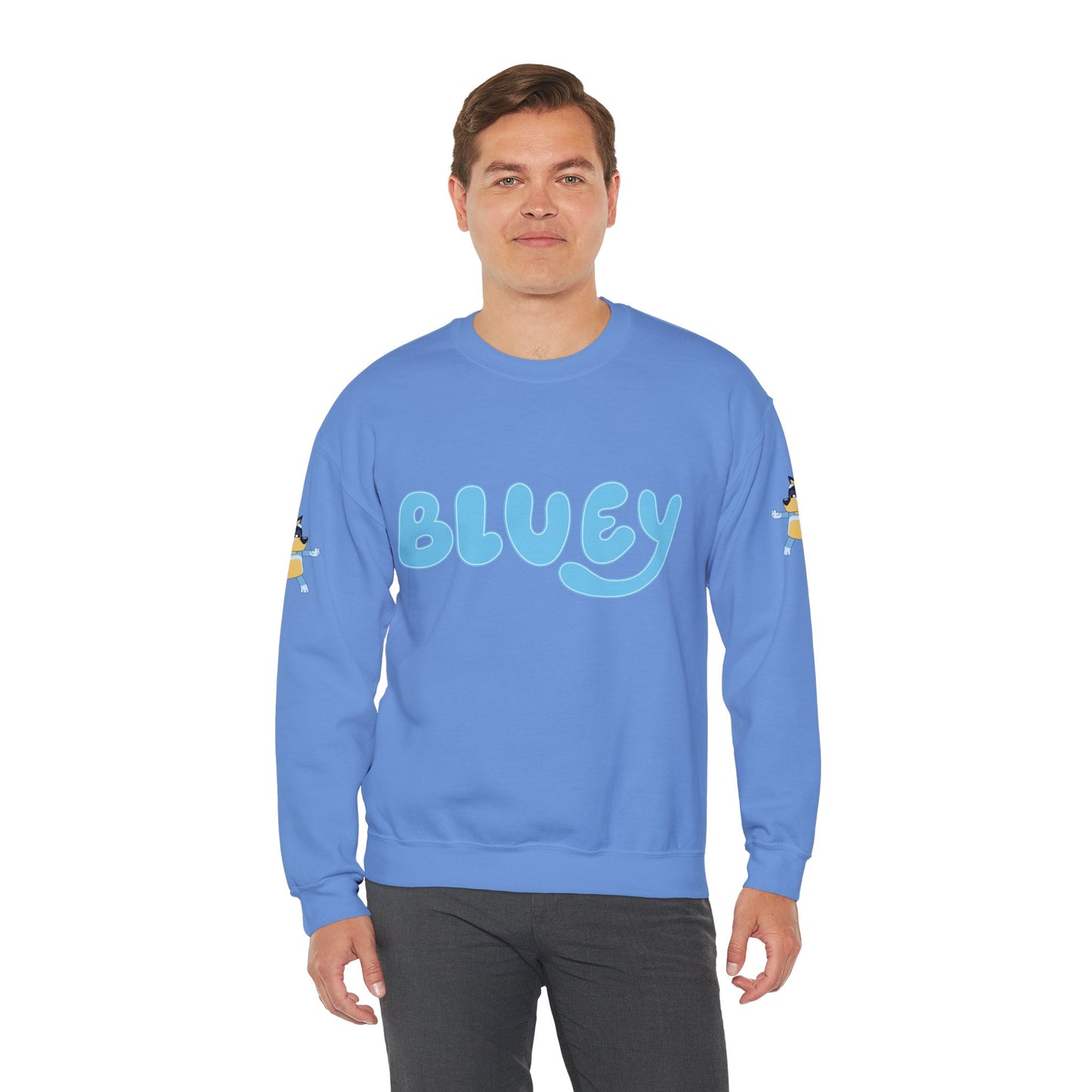 Princess Grace Bluey Unisex Crewneck Sweatshirt Cozy Cartoon Apparel for Kids and Adults