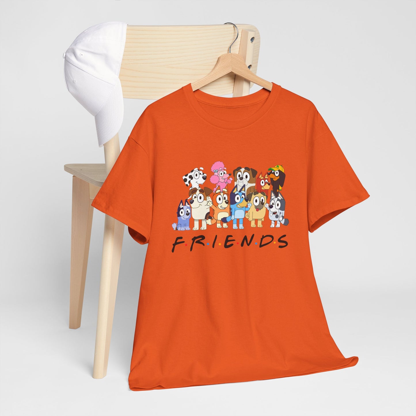 Princess Grace Bluey Friends Cartoon Unisex Heavy Cotton Tee Fun & Playful Design