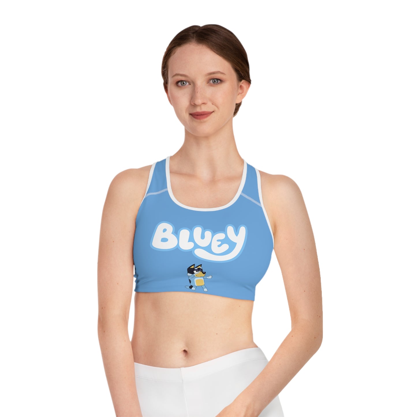 Princess Grace Bluey Sports Bra for Comfortable Activewear for Playtime