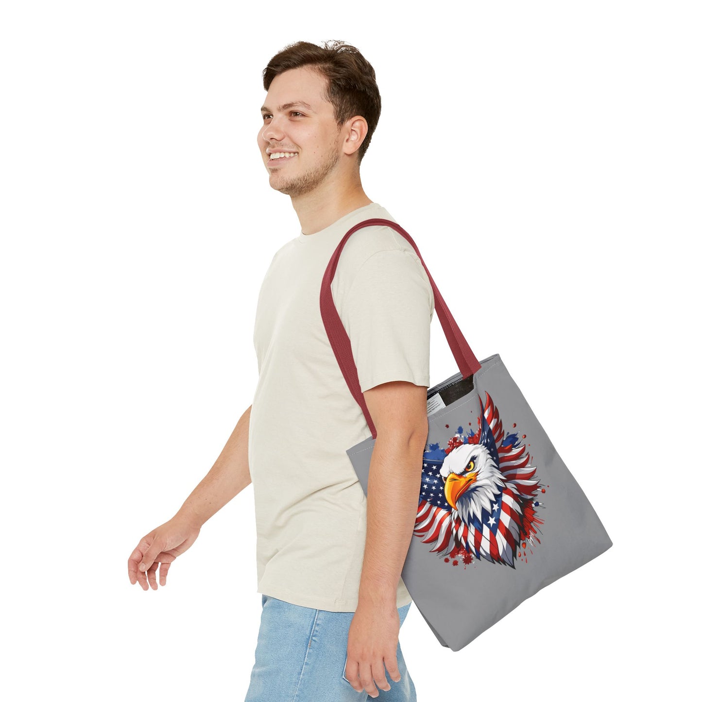 Princess Grace Patriotic Eagle Tote Bag American Freedom Design
